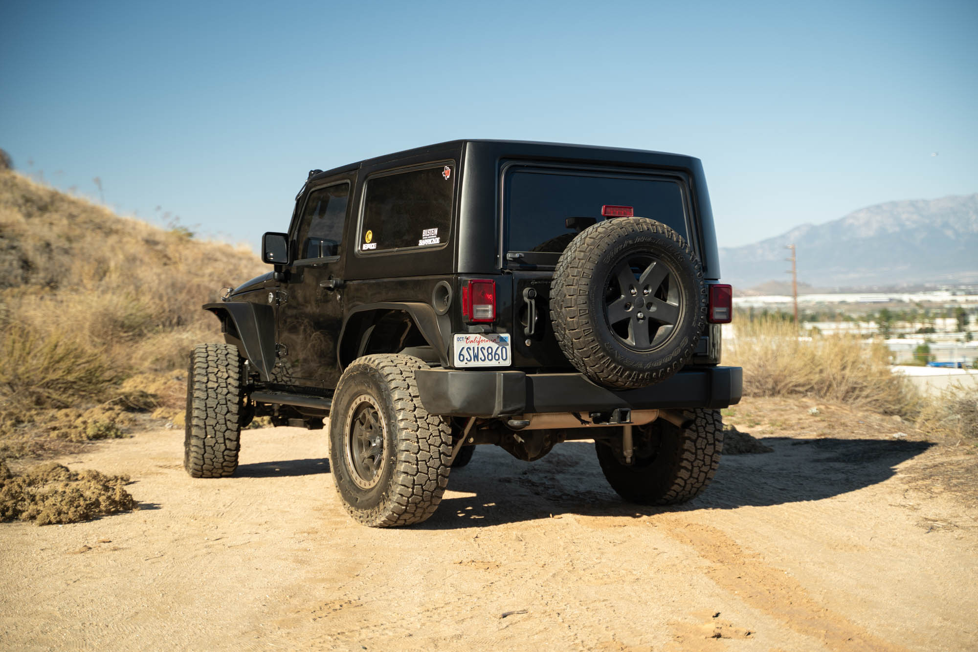 2007-2018-2-Door-Jeep-Wrangler-JK-OE-Plus-Side-Steps-Installed-02 - NVMOS