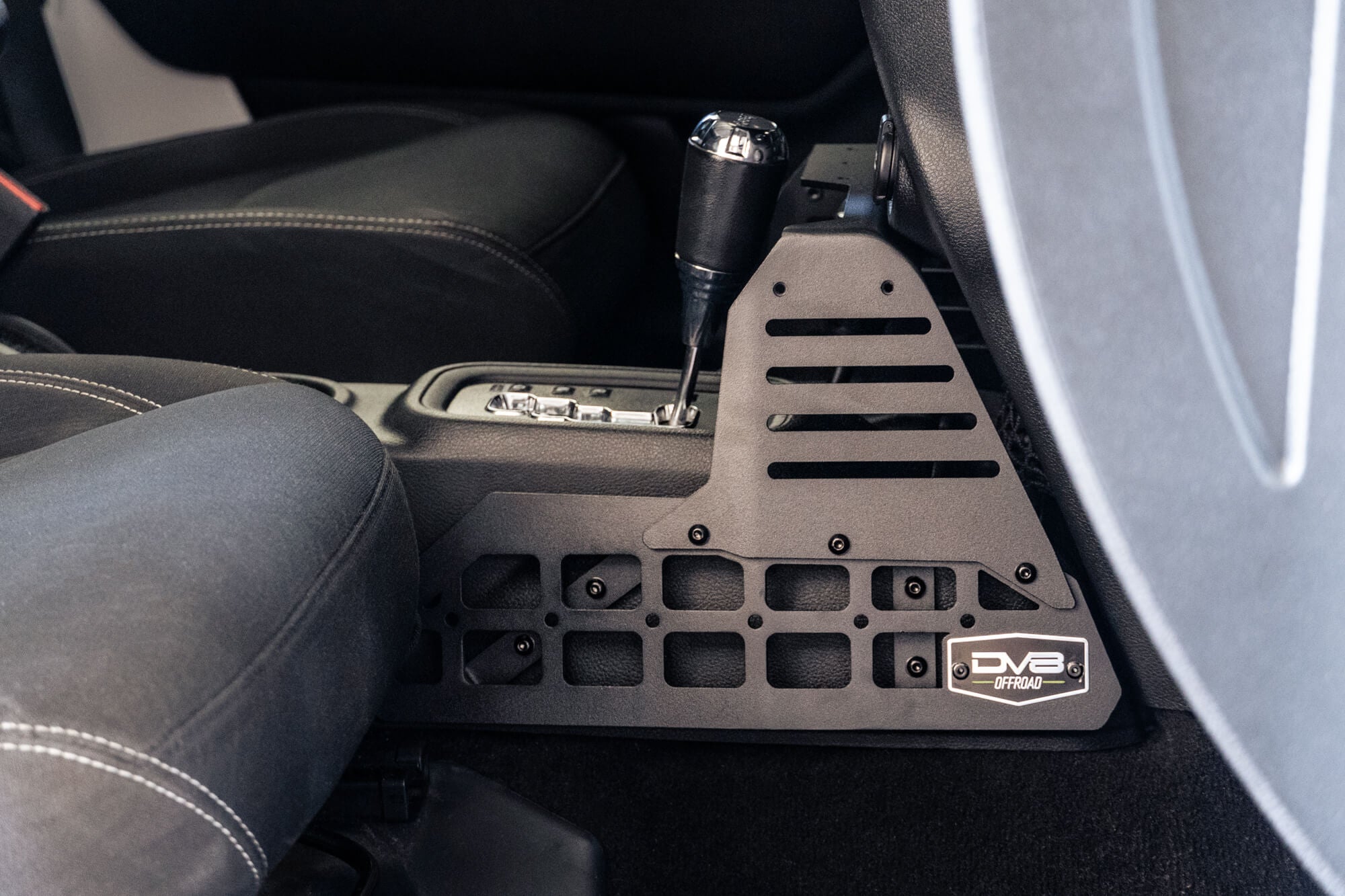 2007-2018-Jeep-Wrangler-JK-Center-Console-Molle-Panels-_-Device-Bridge-Automatic_Installed-1 - NVMOS
