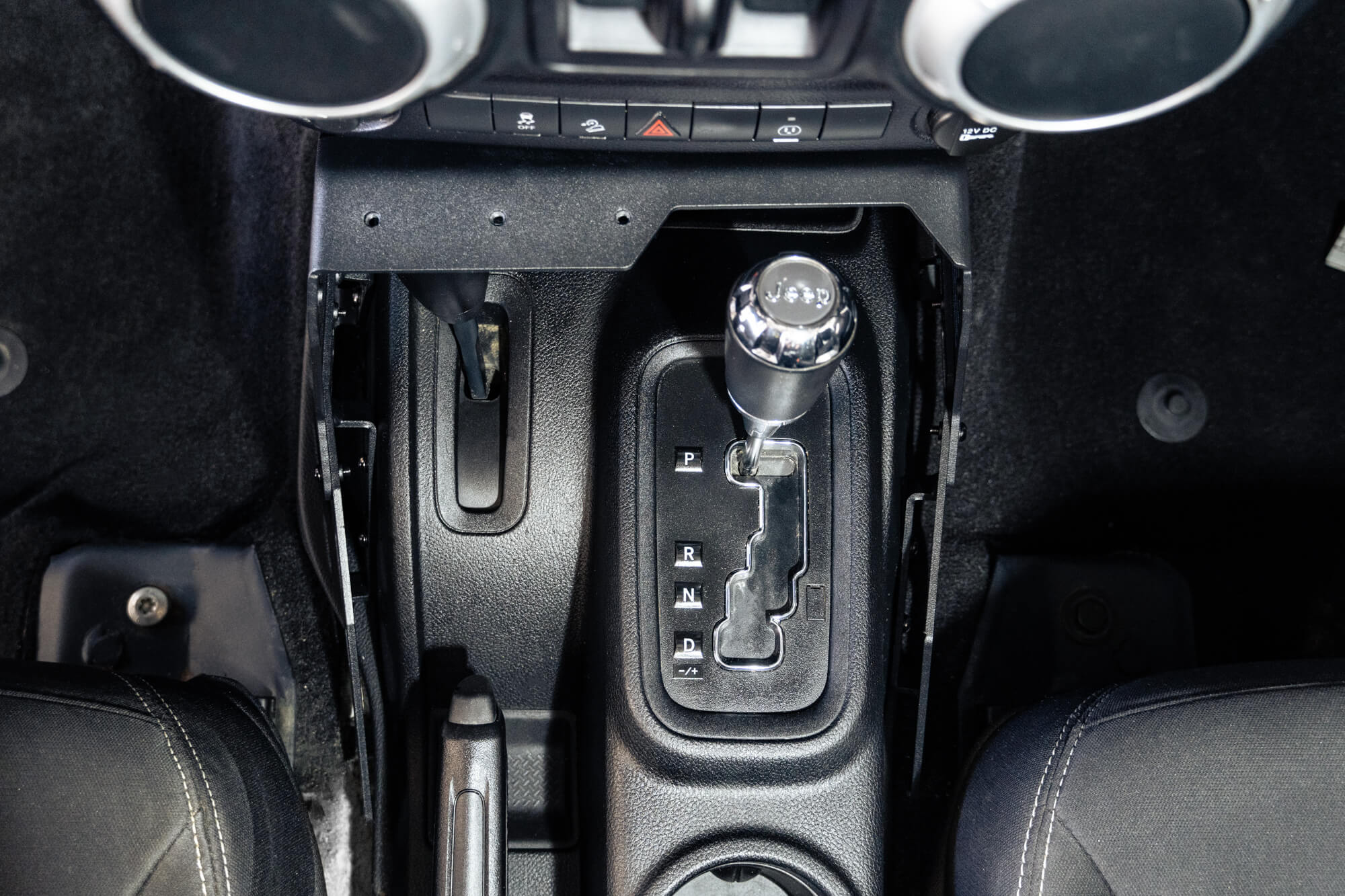 2007-2018-Jeep-Wrangler-JK-Center-Console-Molle-Panels-_-Device-Bridge-Automatic_Installed-5 - NVMOS