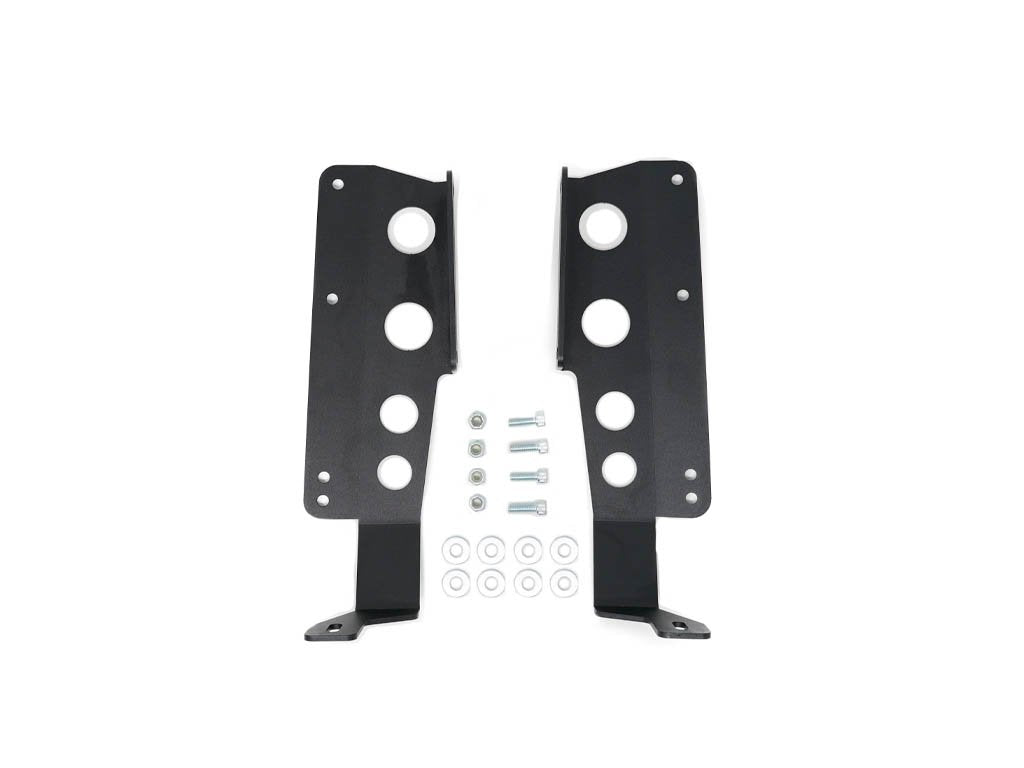 Toyota Tundra 2014-2020 hidden grille curved LED light bar mounting brackets with hardware