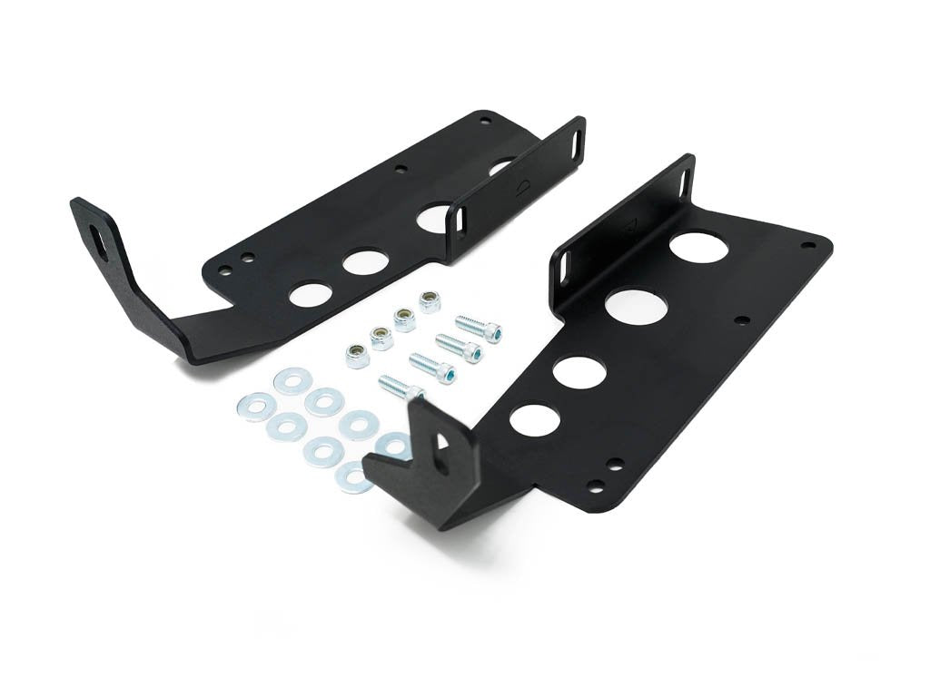 Toyota Tundra hidden grille curved LED light bar mounting brackets with hardware