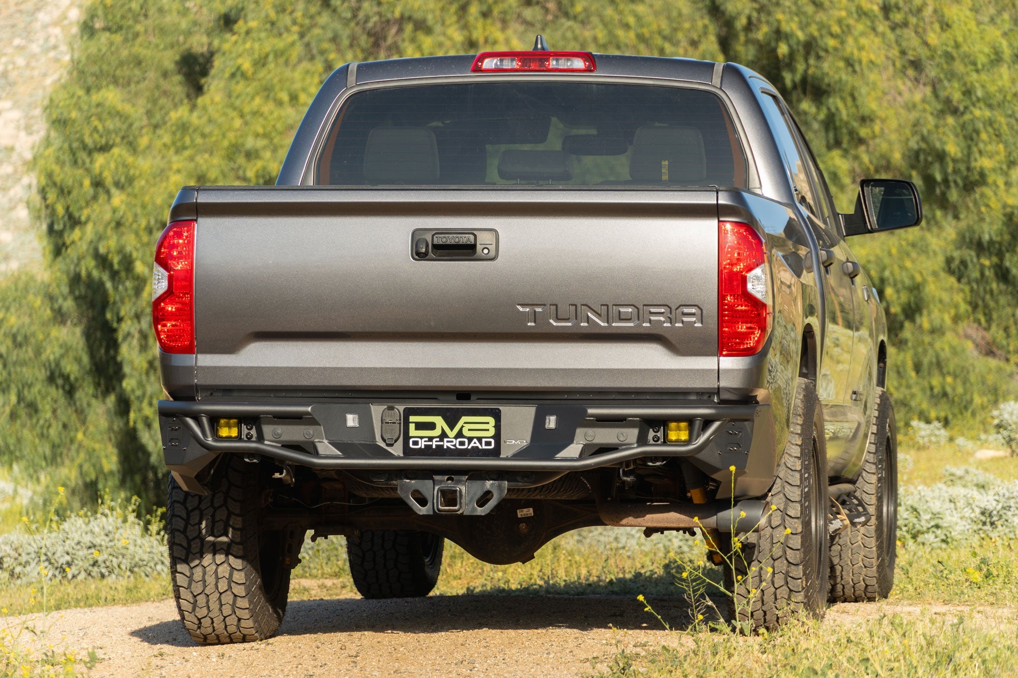 2014-2021-Toyota-Tundra-Tube-Rear-Bumper-Installed-2 - NVMOS