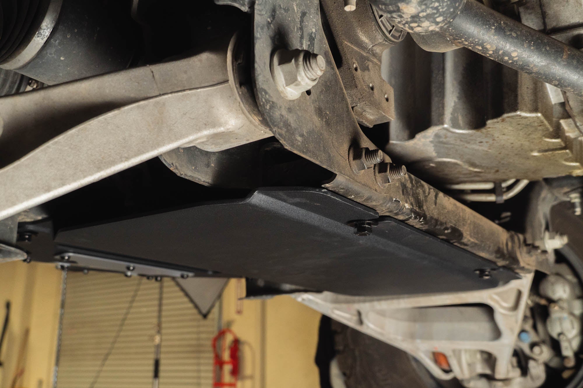 2015-2020-Ford-F-150-and-Raptor-Front-Differential-Skid-Plate-Installed-5 - NVMOS