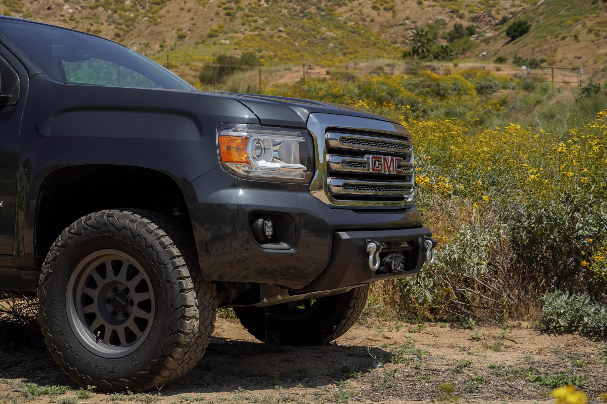 2015-2020-GMC-Canyon-Centric-Front-Bumper-Installed-3 - NVMOS