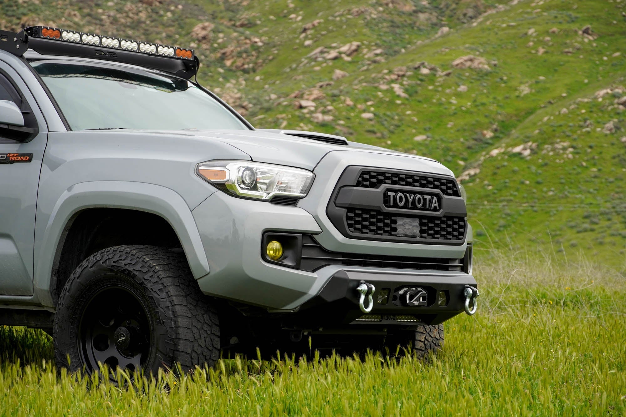2016-2023-Toyota-Tacoma-Centric-Winch-Front-Bumper-Installed-11 - NVMOS