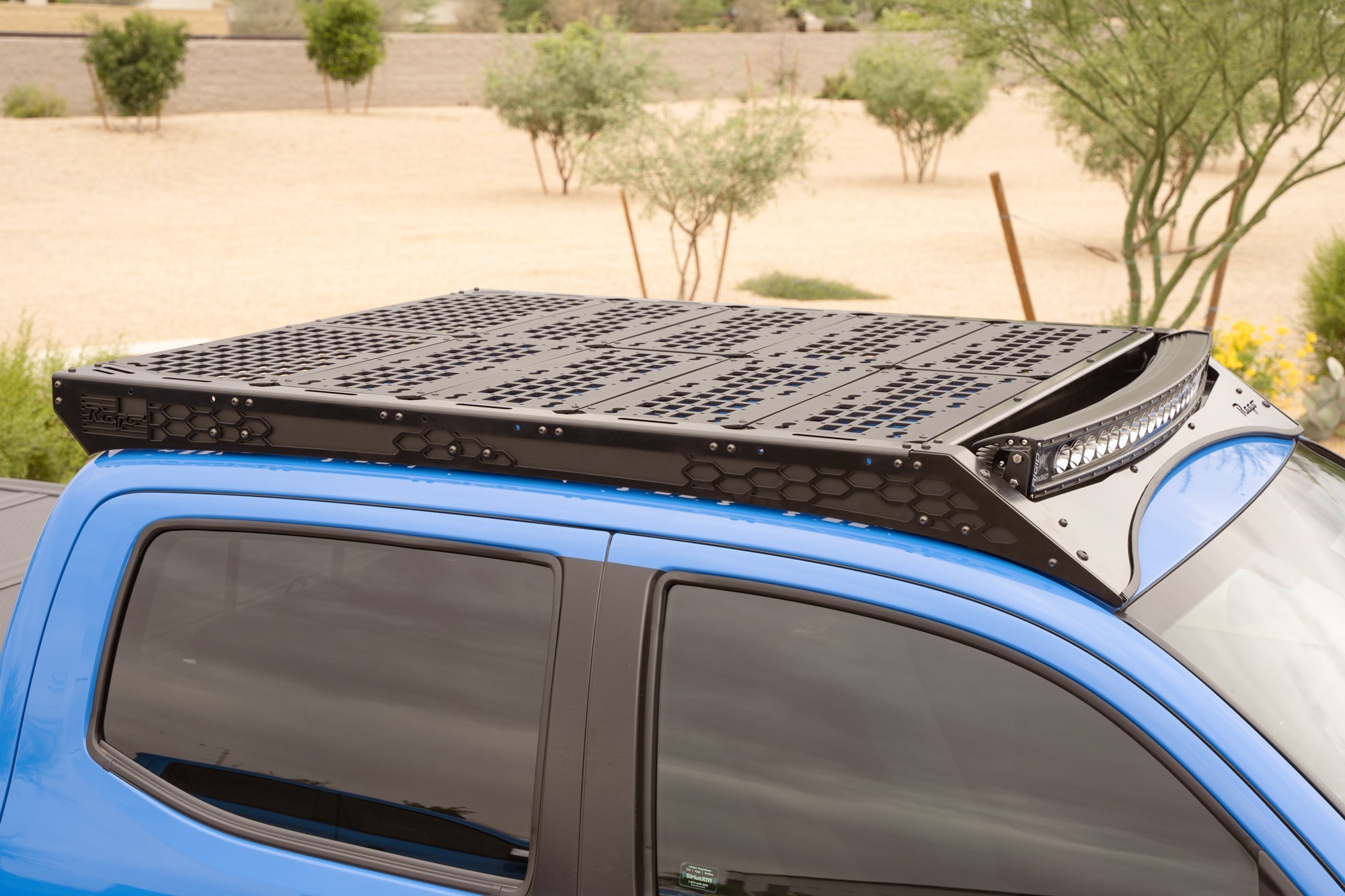 2016-2023-Toyota-Tacoma-Roof-Rack-40_-Light-Bar-Installed-6 - NVMOS