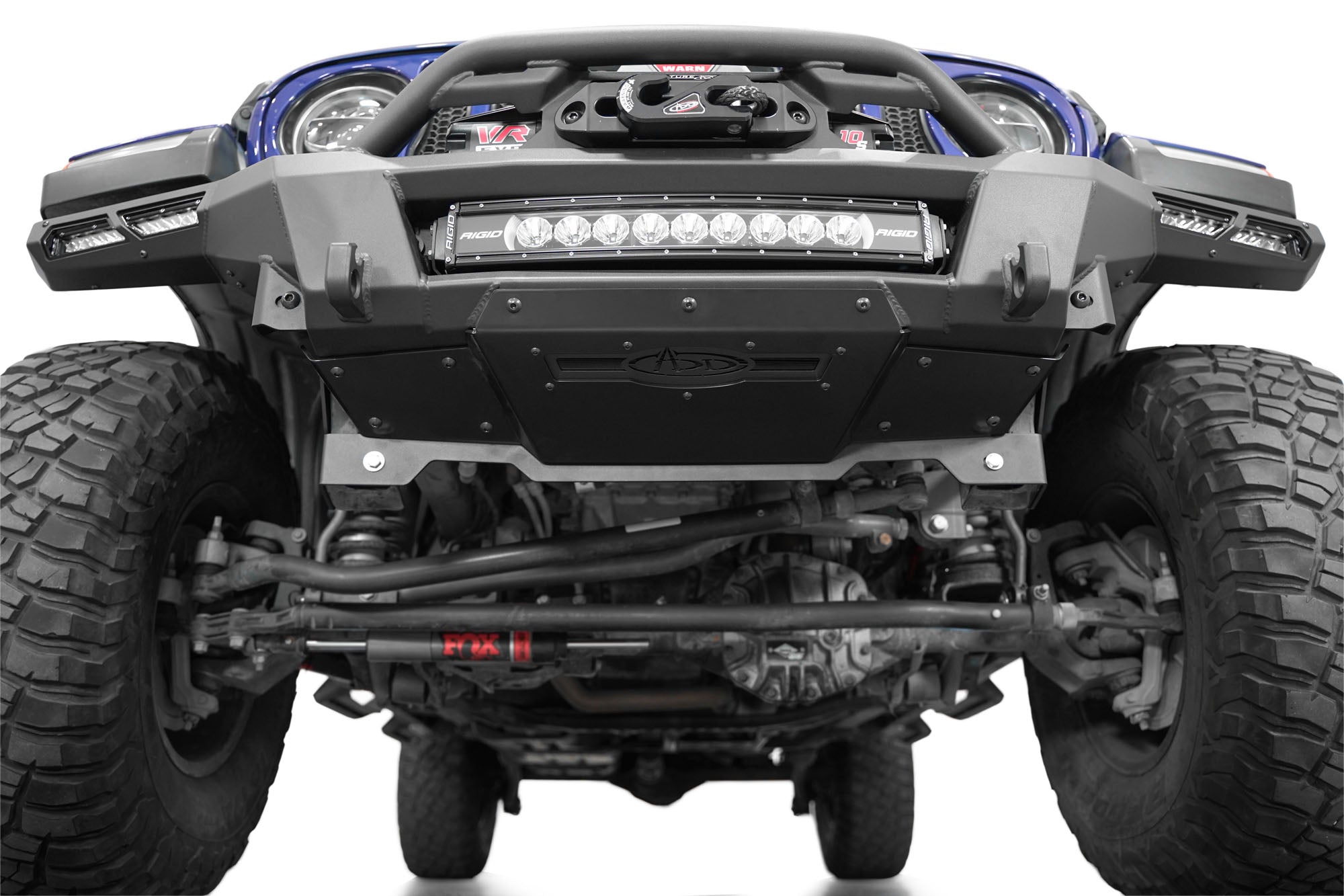 2018-2024-Jeep-JL-JT-Phantom-Winch-Front-Bumper-Installed-10 - NVMOS