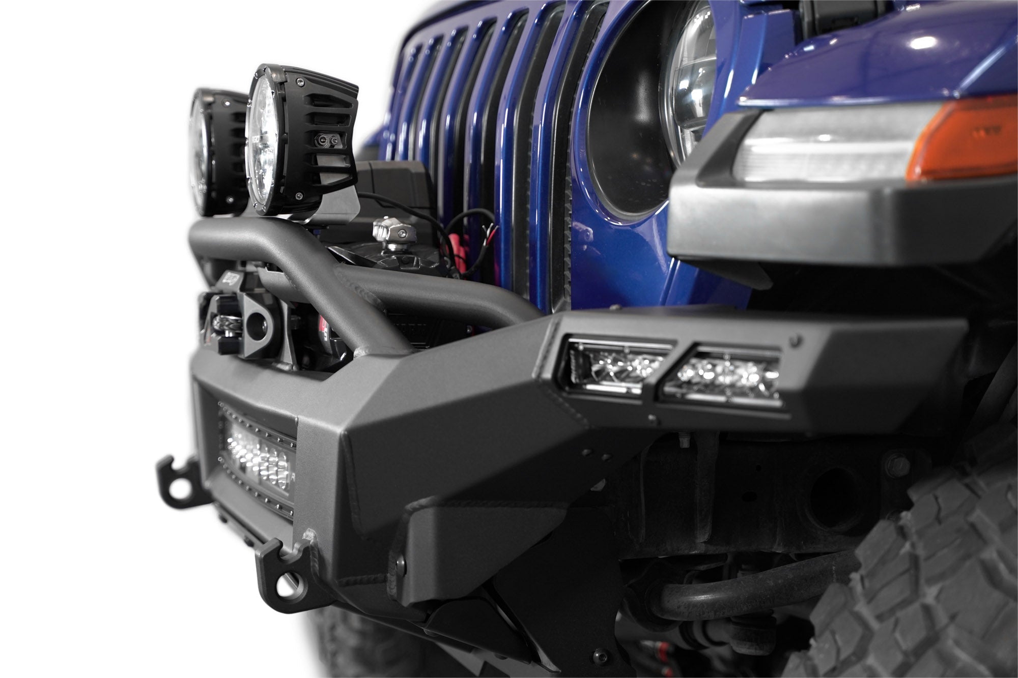 2018-2024-Jeep-JL-JT-Phantom-Winch-Front-Bumper-Installed-16 - NVMOS