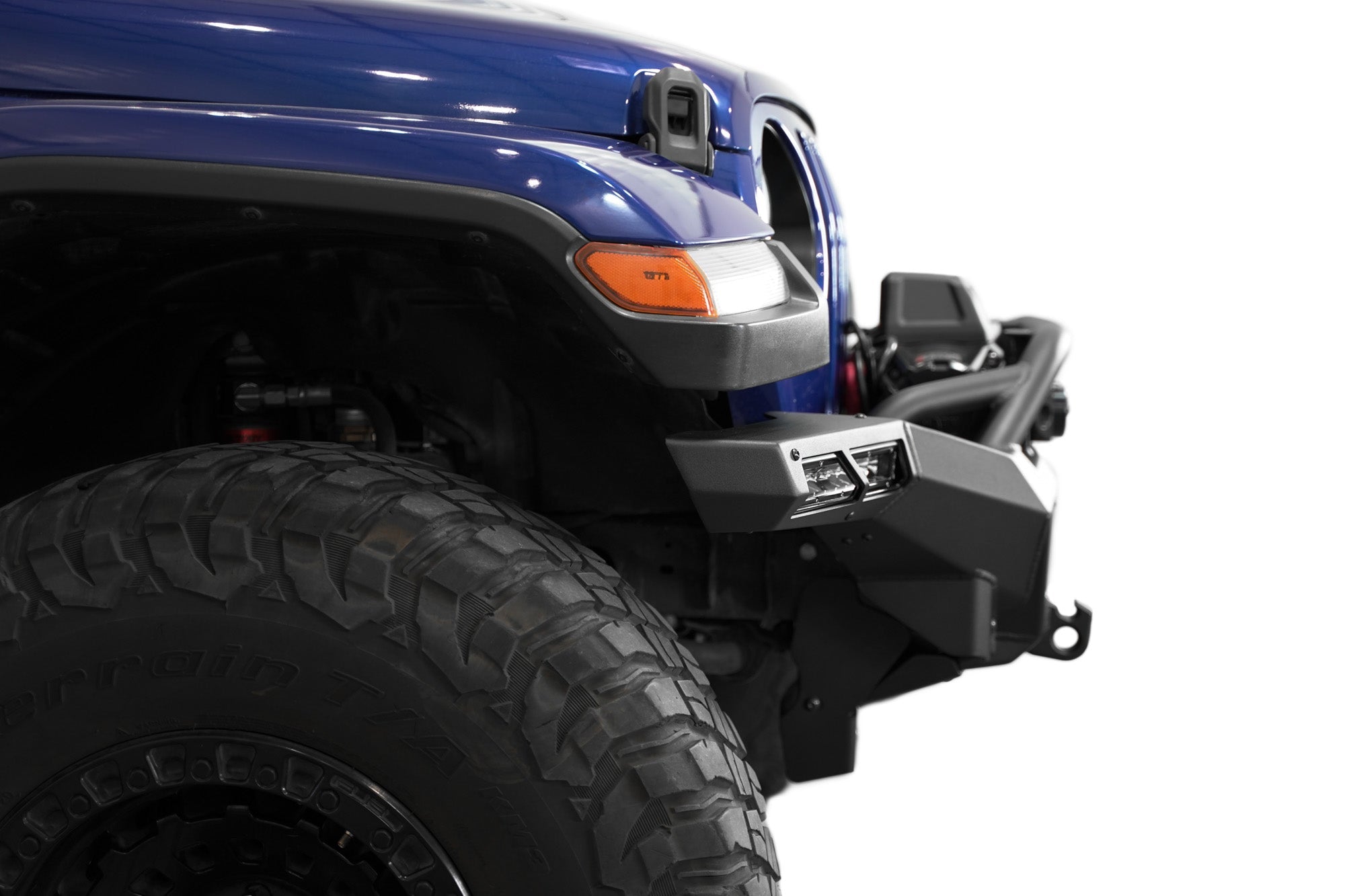 2018-2024-Jeep-JL-JT-Phantom-Winch-Front-Bumper-Installed-8 - NVMOS