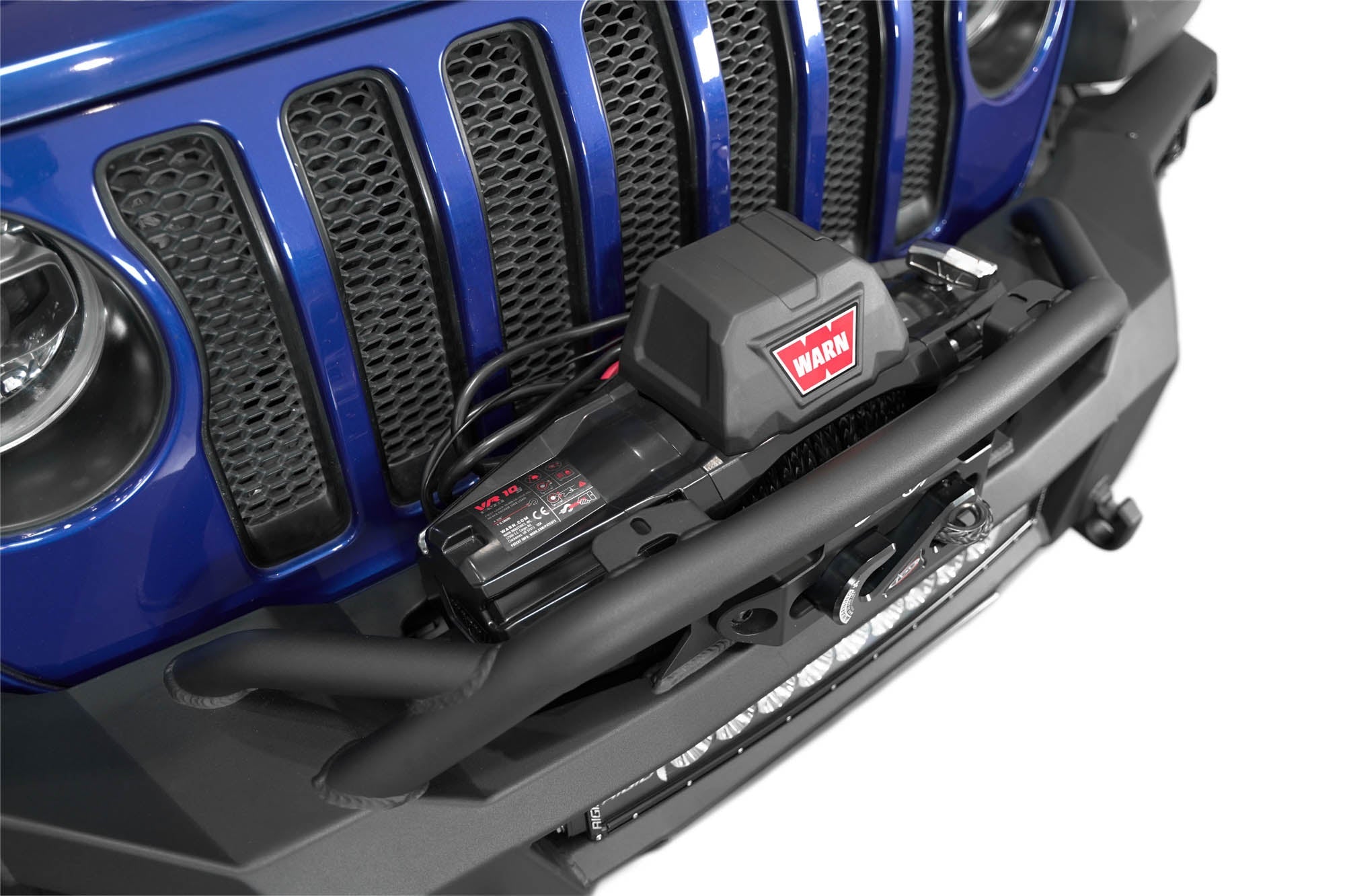 2018-2024-Jeep-JL-JT-Phantom-Winch-Front-Bumper-Installed-9 - NVMOS