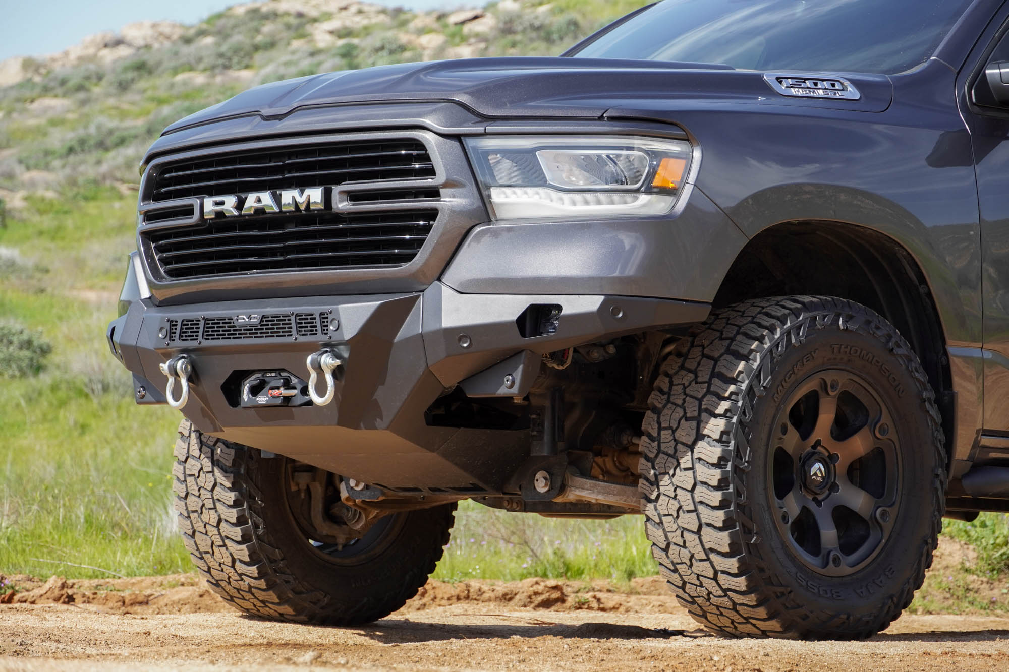 2019-2023-Ram-1500-Skid-Plate-for-Spec-Series-Bumper-Installed-01 - NVMOS