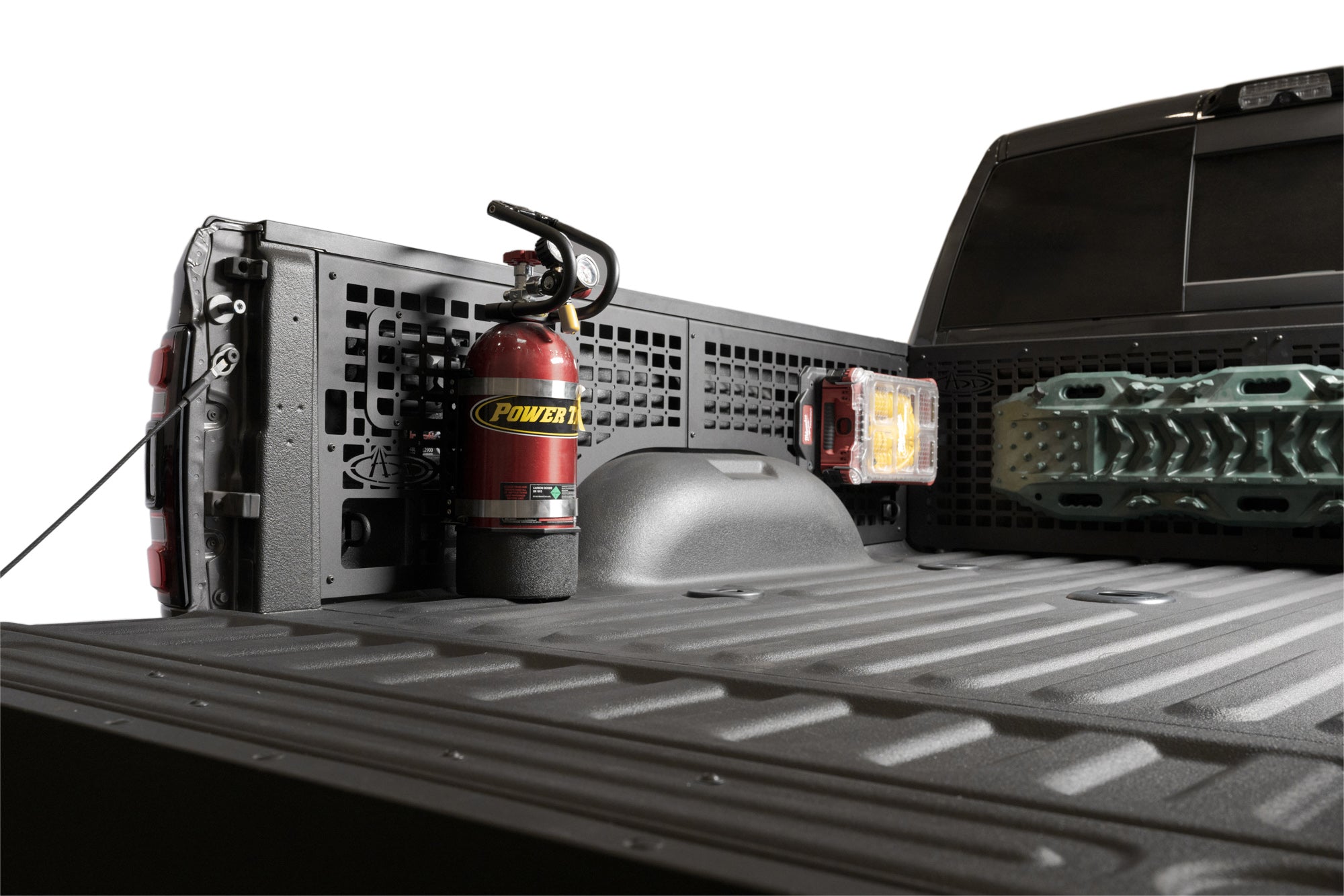 2019-2024-Ram-HD-2500-3500-Bed-Side-Molle-Panels-w-gear-2 - NVMOS