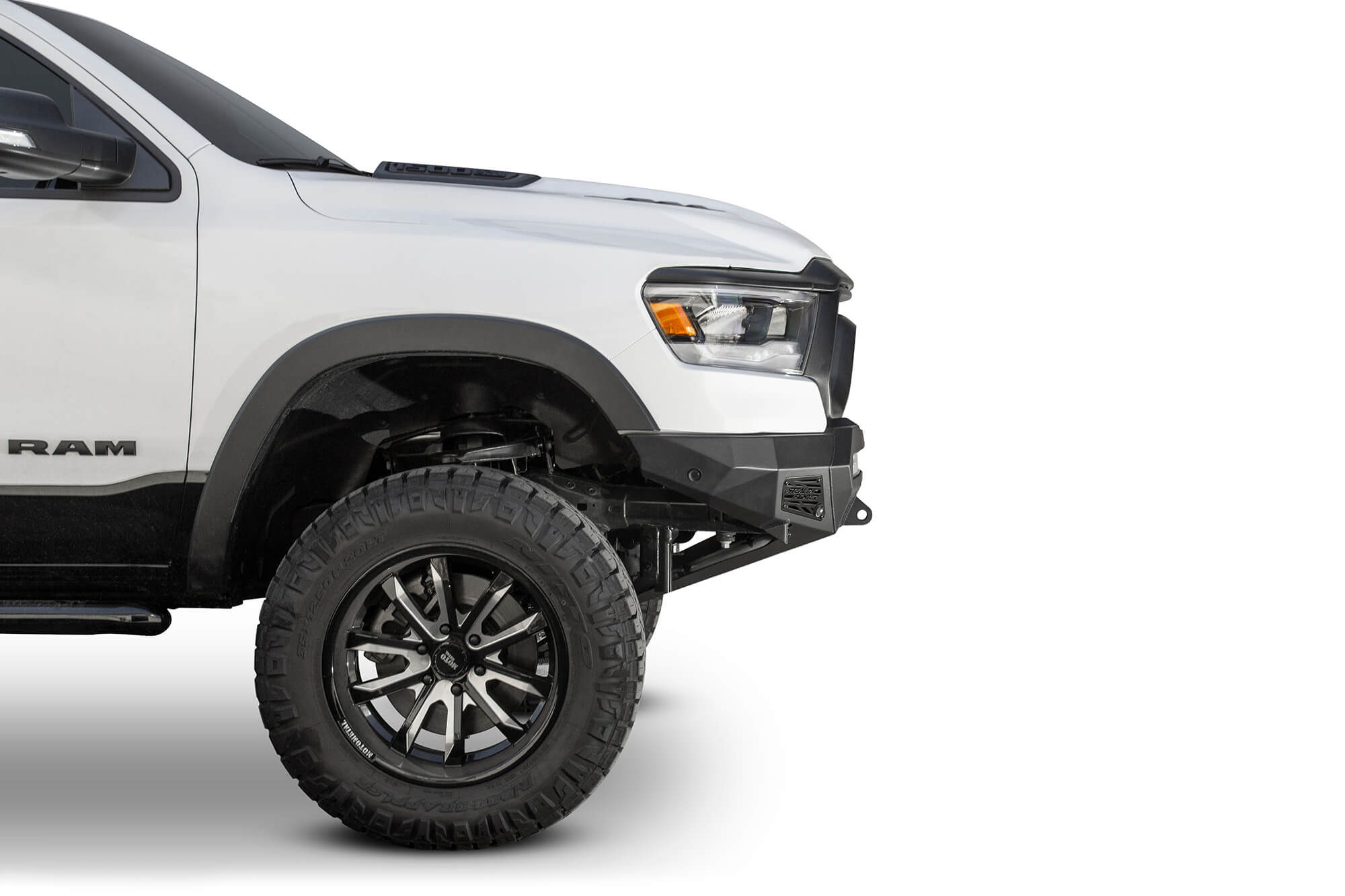 2019-RAM-Rebel-aftermarket-bumper-with-sensors - NVMOS