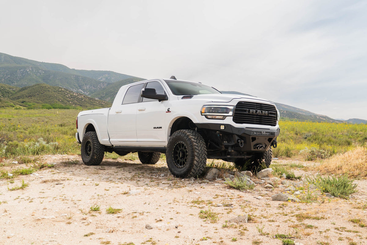 DV8 Offroad Spec Series front bumper for 2019-2026 Ram 2500/3500