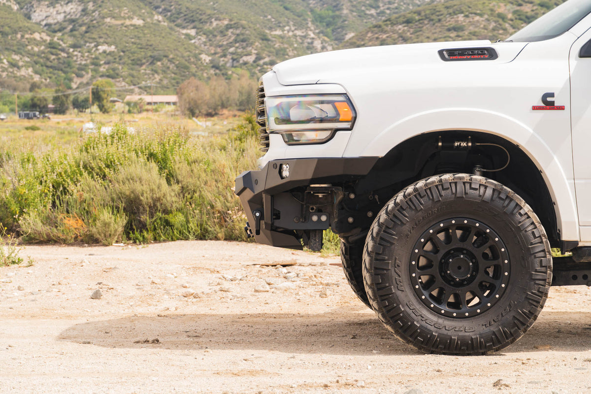 DV8 Offroad Spec Series front bumper for 2019-2026 Ram 2500/3500