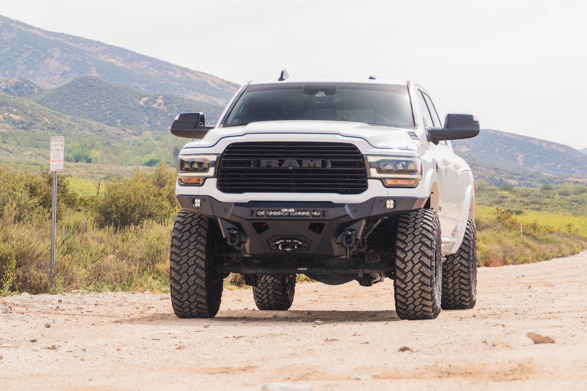 DV8 Offroad Spec Series front bumper for 2019-2026 Ram 2500/3500