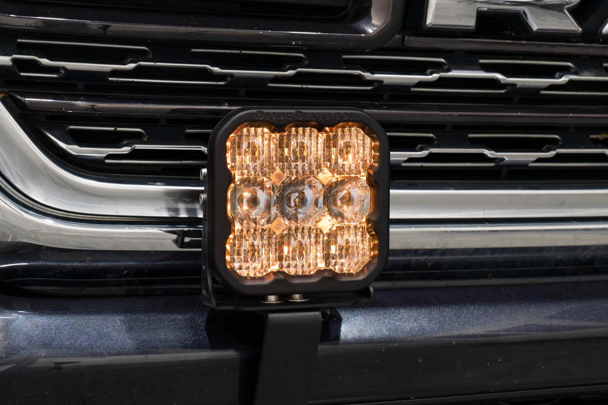 Diode Dynamics SS5 bumper LED pod kit for 2019-2024 Ram 1500 – backlight on