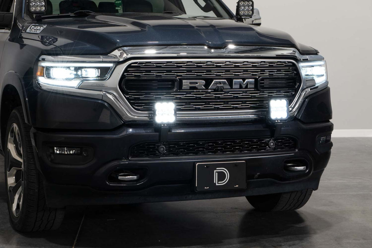 Diode Dynamics SS5 bumper LED pod kit for 2019-2024 Ram 1500 – lit