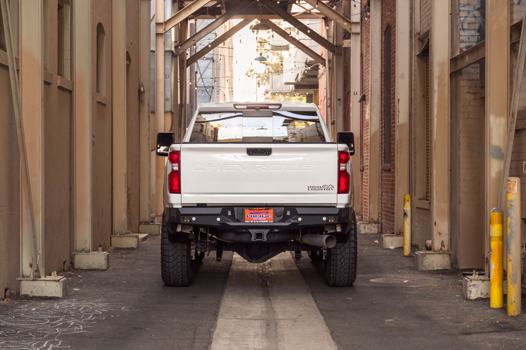 2020-2023-Chevy-_-GMC-2500_3500-Spec-Series-Rear-Bumper-Installed-6 - NVMOS