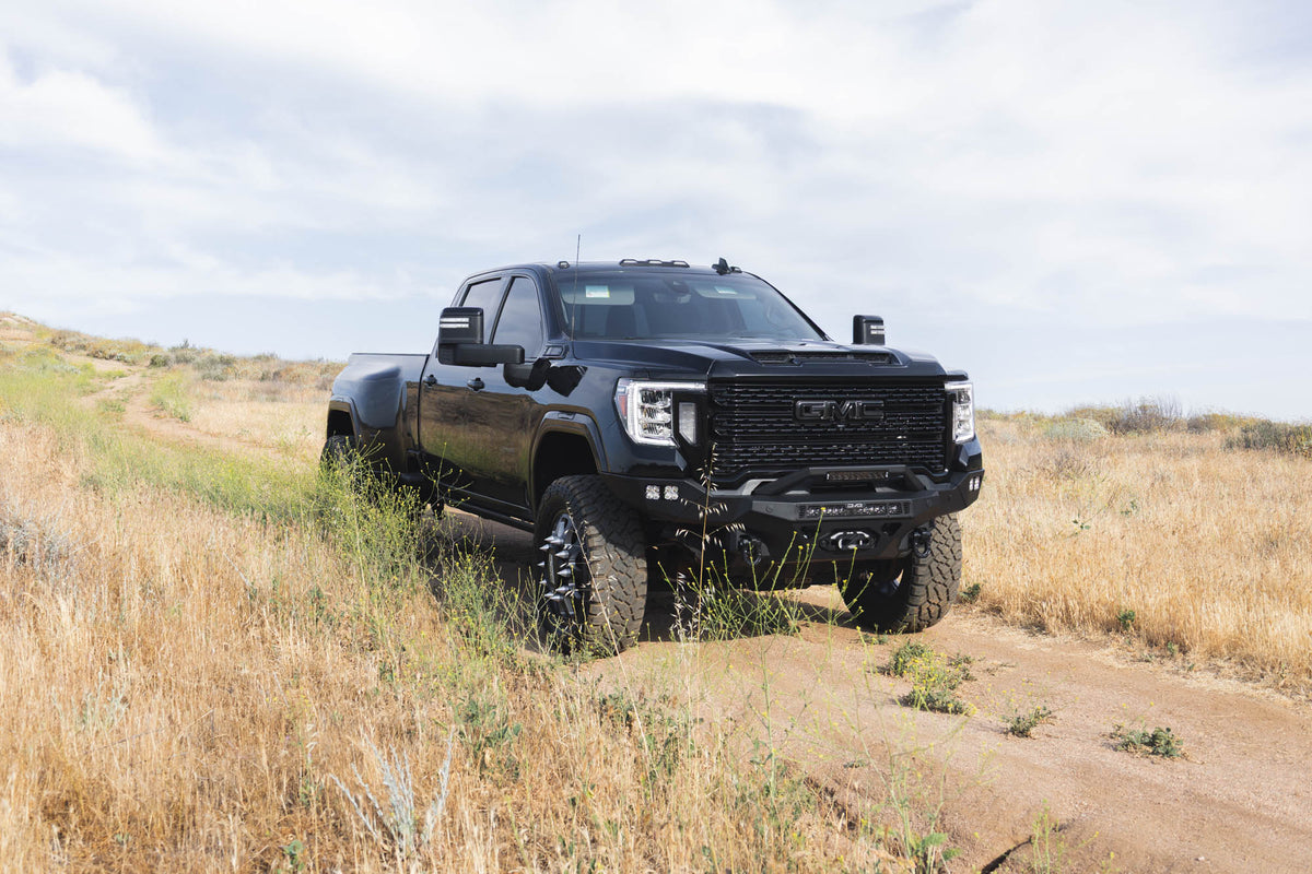 DV8 Offroad Spec Series front bumper for 2020-2023 GMC Sierra 2500HD/3500HD