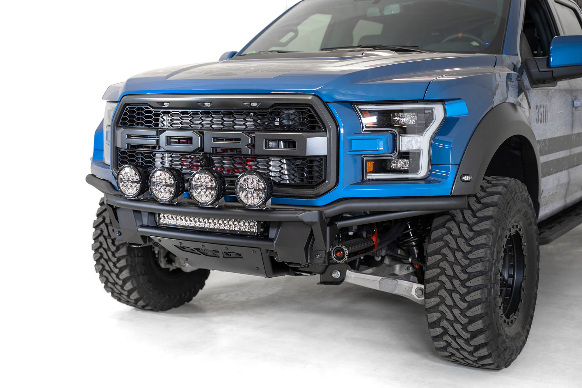 2020-Ford-Raptor-custom-bumper-light-hoop - NVMOS