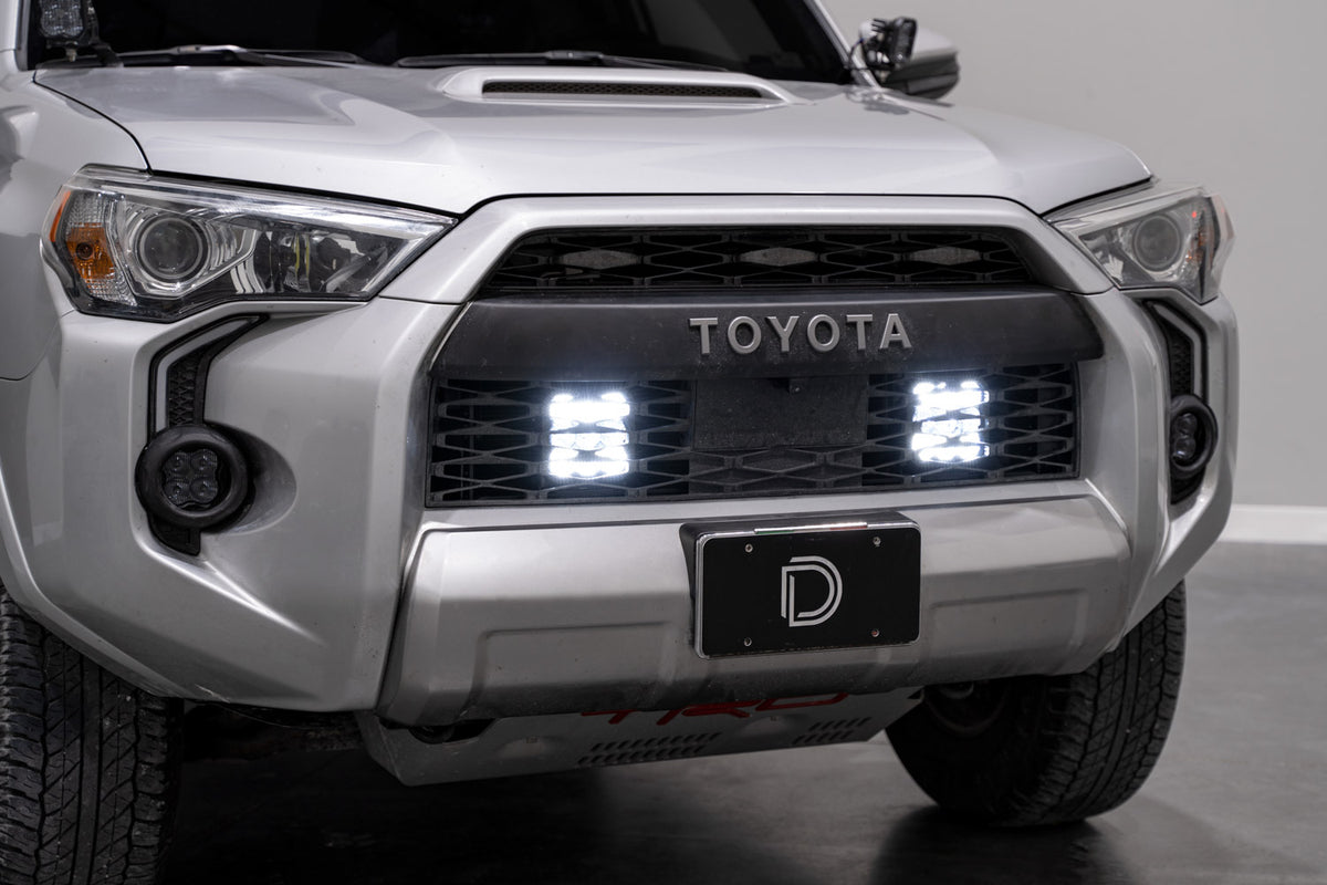 Diode Dynamics SS5 Stealth Grille LED pod kit for 2014-2024 Toyota 4Runner – lit