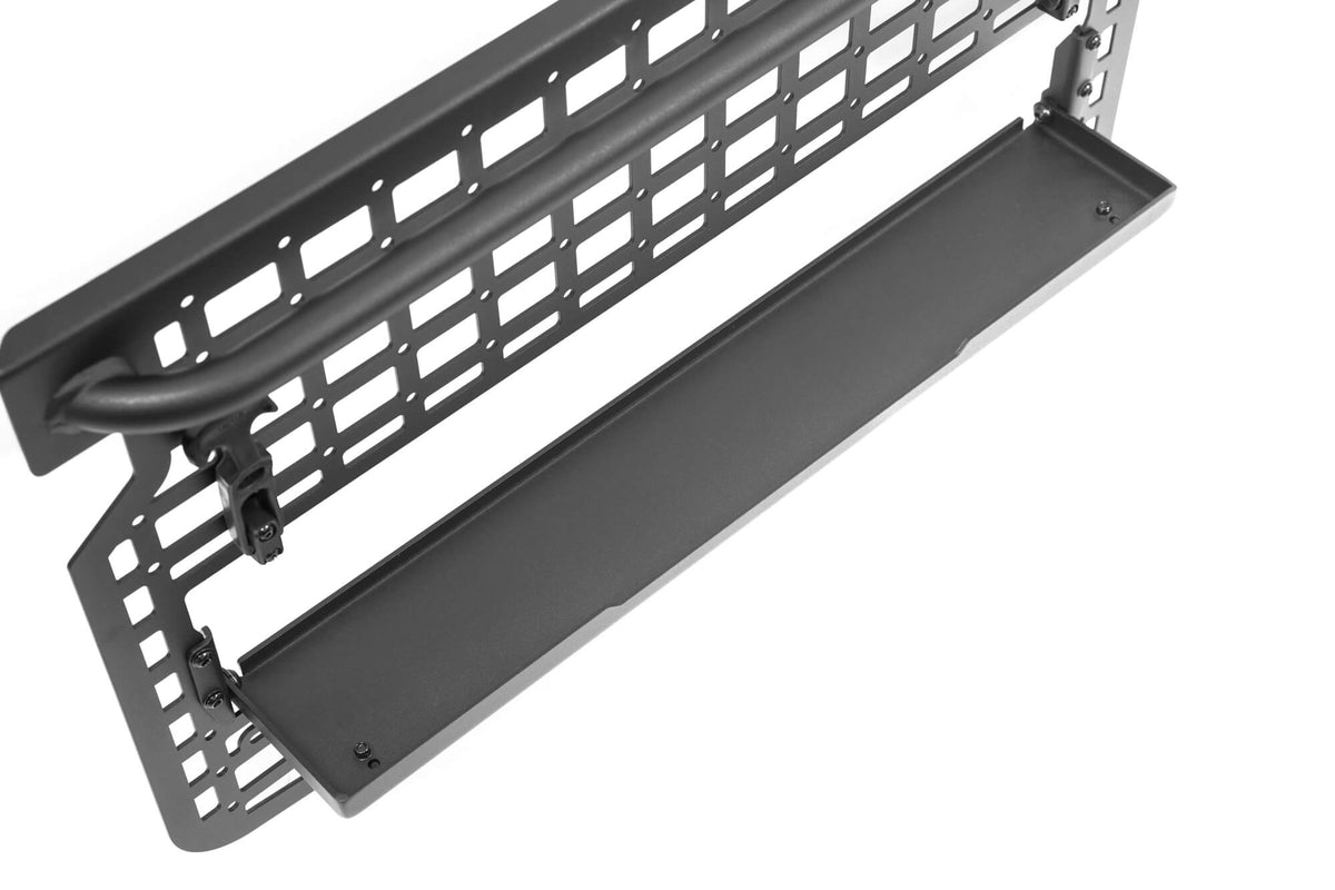 DV8 Offroad tailgate molle panel and shelf for 2021-2026 Ford Bronco