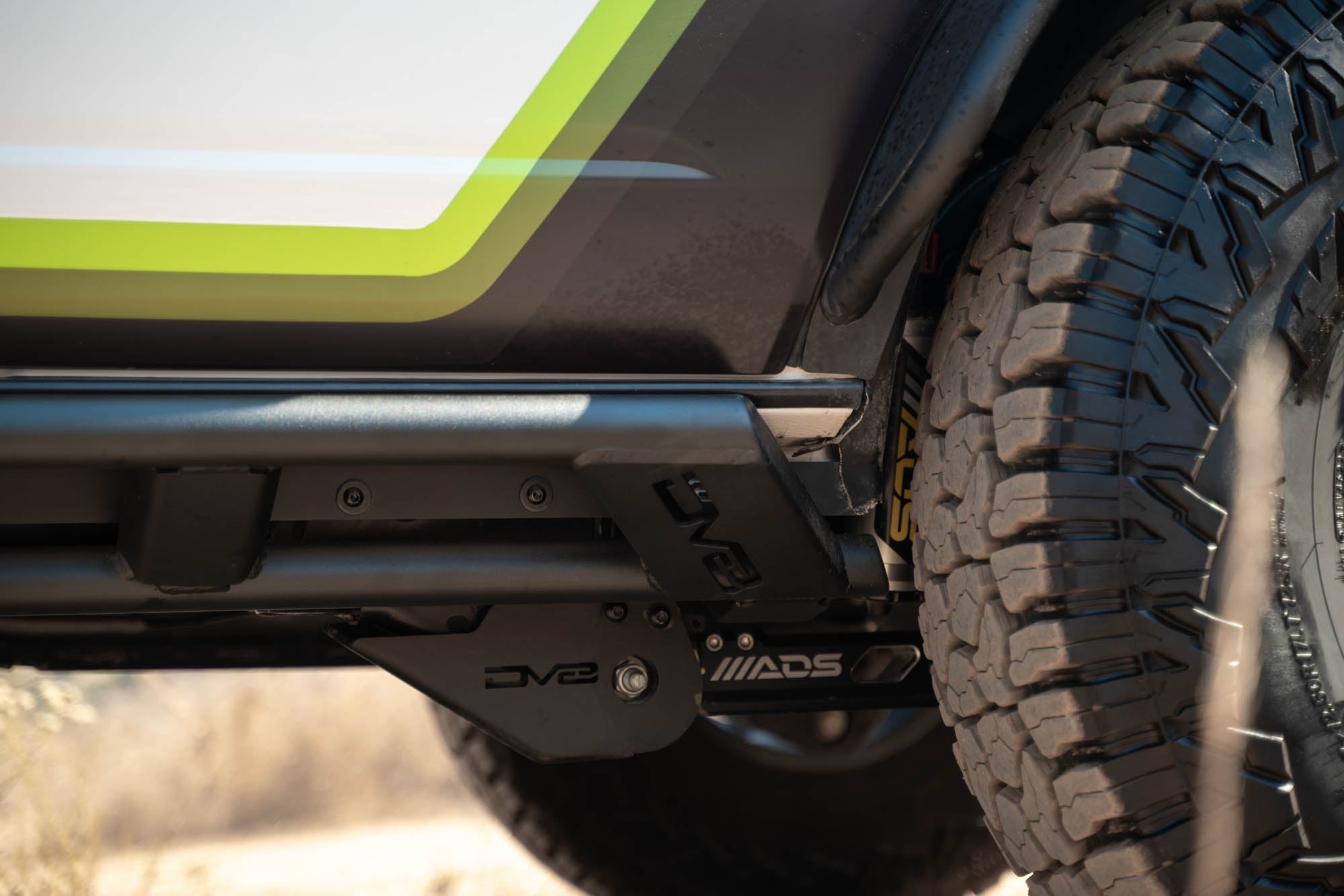 2021-2024-Ford-Bronco-4-Door-Rock-Sliders-Installed-10 - NVMOS
