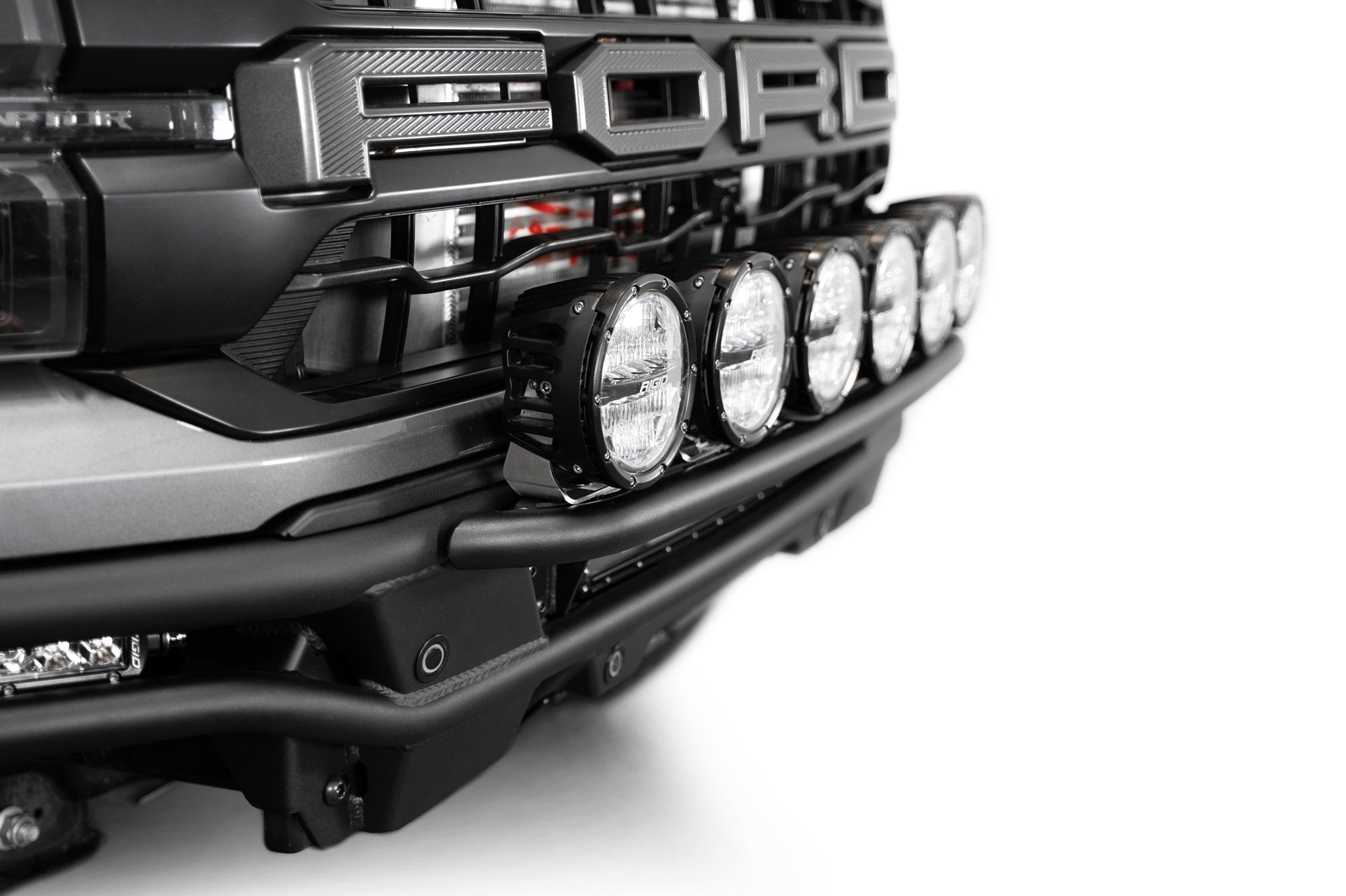2021-2024-Ford-F-150-Raptor-Race-Series-Front-Bumper-Installed-con-Light-Hoop-3 - NVMOS