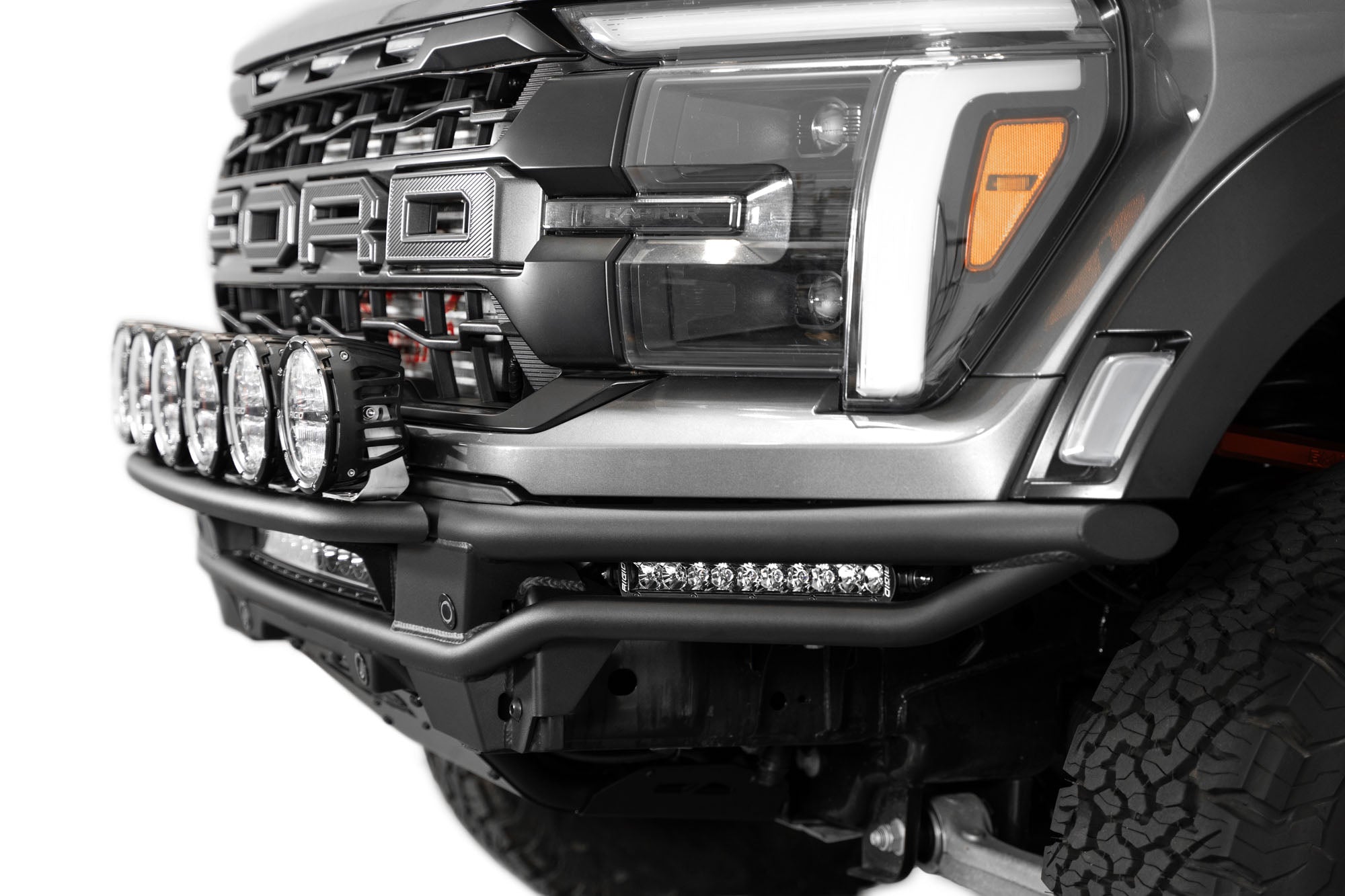 2021-2024-Ford-F-150-Raptor-Race-Series-Front-Bumper-Installed-con-Light-Hoop-4 - NVMOS