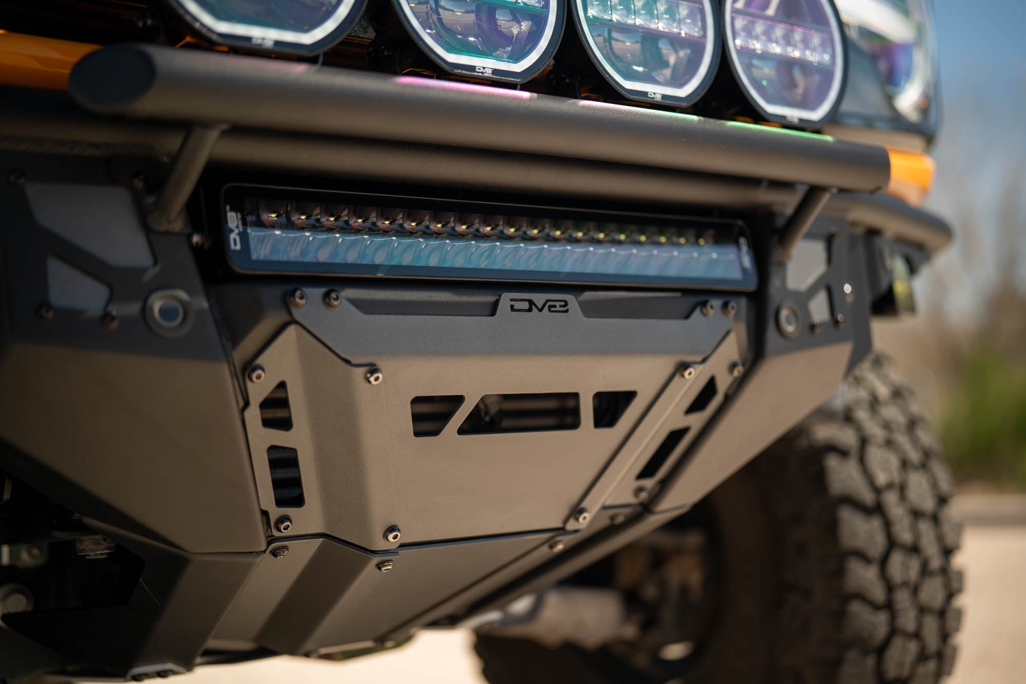 2021-2025-Ford-Bronco-Tube-Series-Front-Bumper-Installed-4 - NVMOS