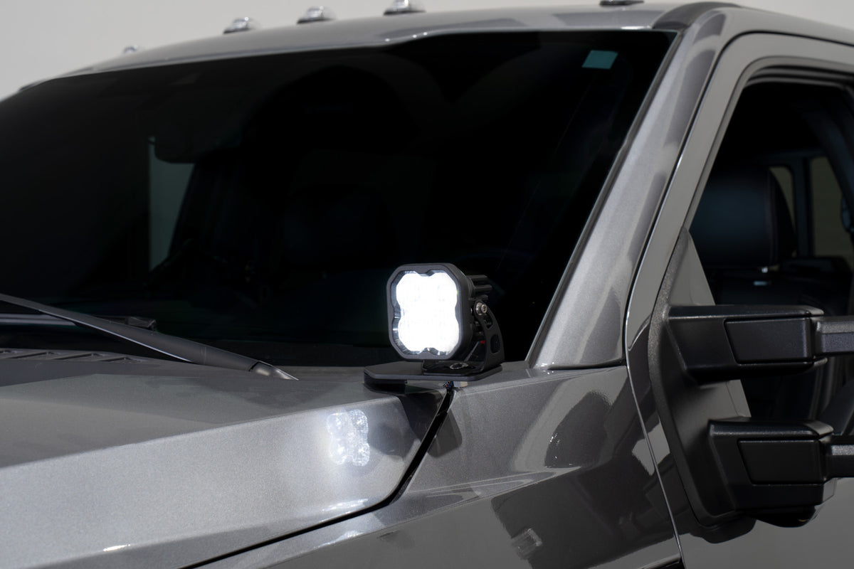 Diode Dynamics backlit ditch light kit for 2017-2022 Ford Super Duty – lit
