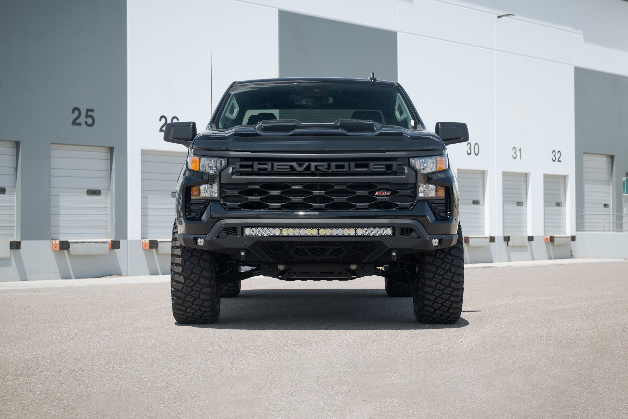 2022-2025-Silverado-1500-Stealth-Fighter-Front-Bumper-Outdoor-1 - NVMOS