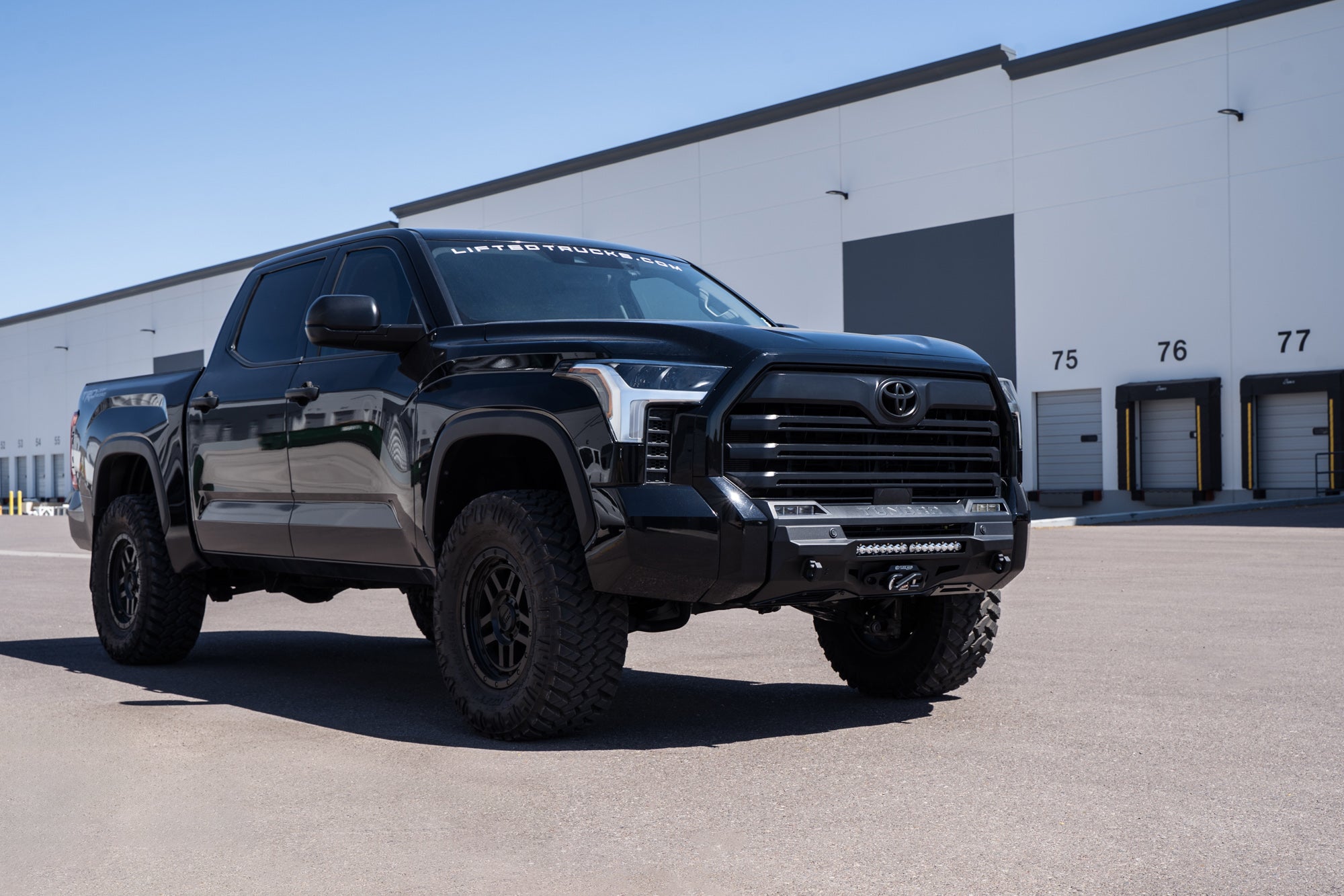 2022-2025-Toyota-Tundra-Stealth-Center-Mount-Winch-Front-Bumper-Outdoor-4 - NVMOS