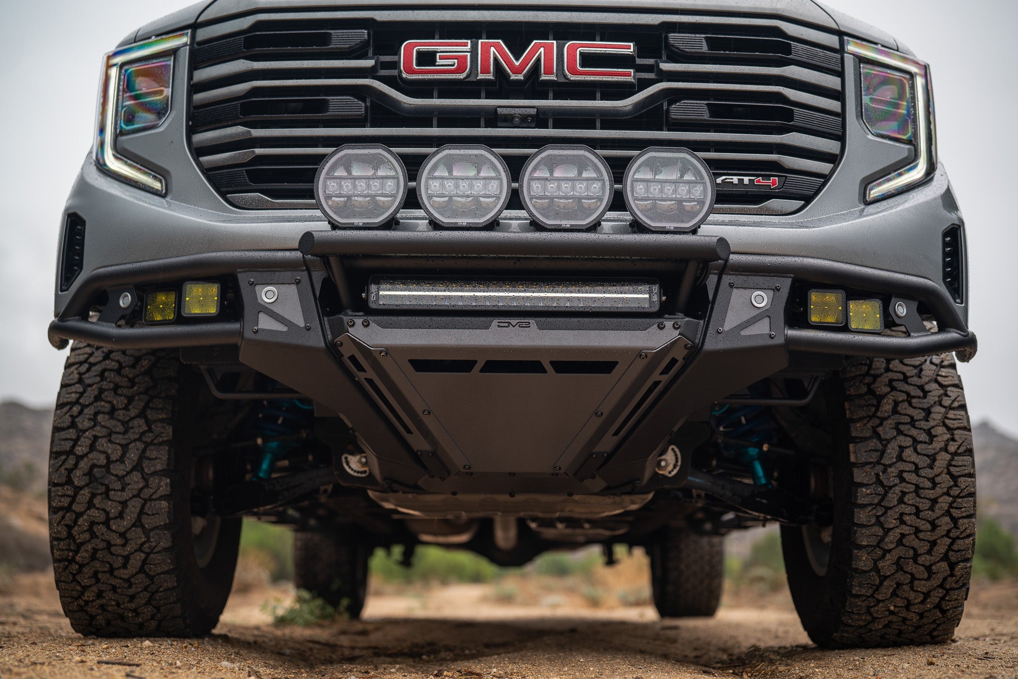 2022-up-GMC-Sierra-1500-Tube-Front-Bumper-installed-5 - NVMOS