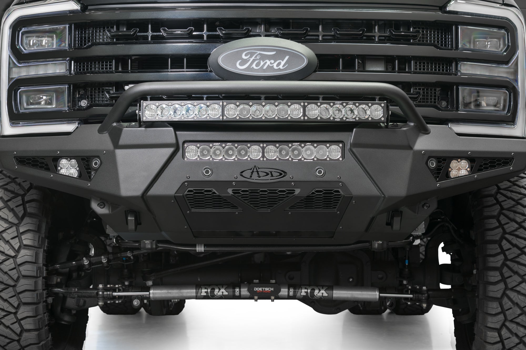 2023-2025-Ford-Super-Duty-HoneyBadger-Front-Bumper-w-Top-Hoop-5 - NVMOS