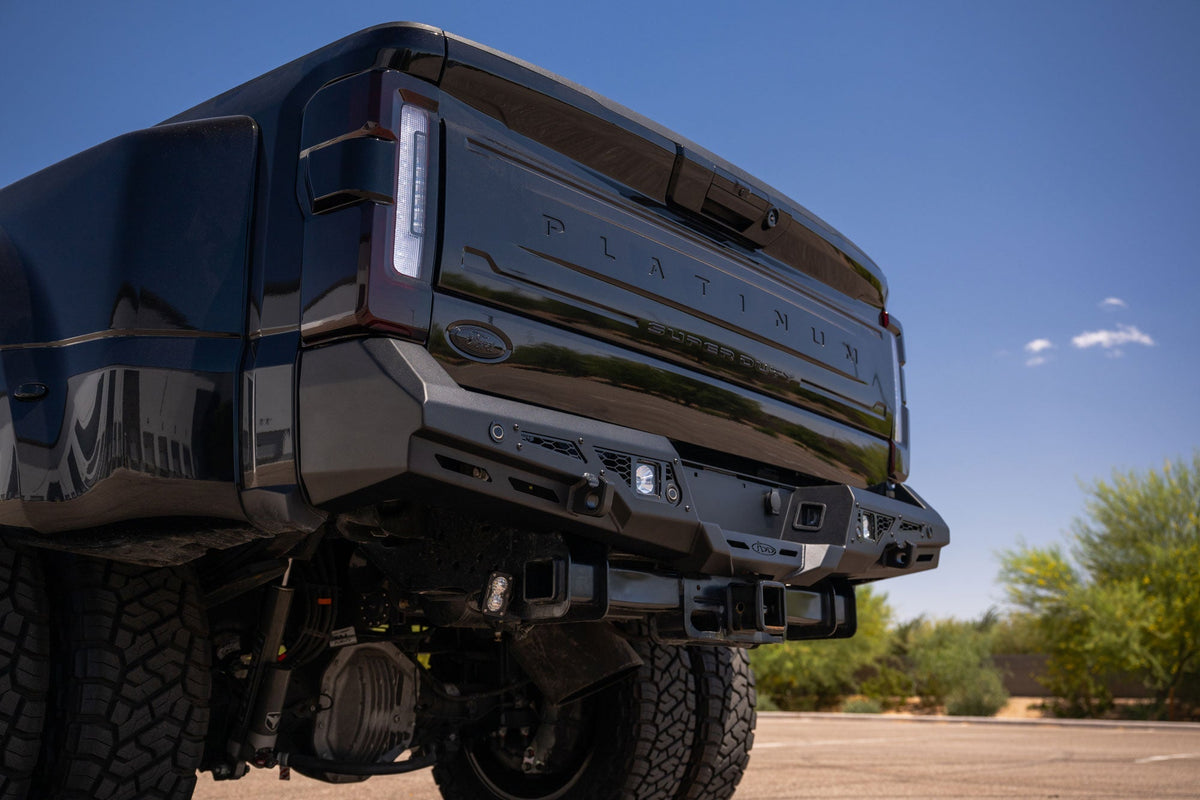 Addictive Desert Designs Stealth Fighter rear bumper for Ford Super Duty F-250 and F-350