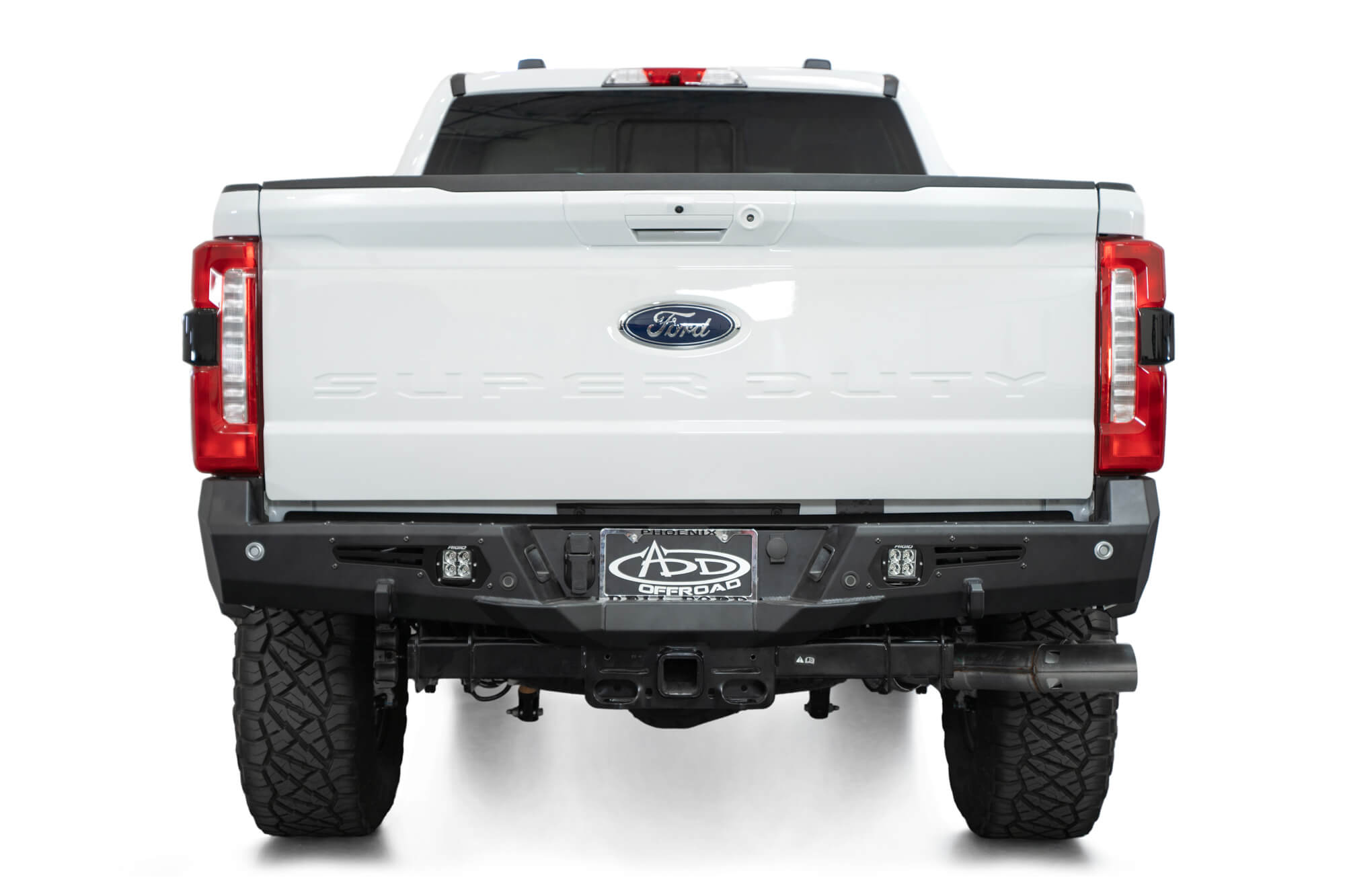 2023-Ford-F-250-350-Super-Duty-Bomber-Rear-Bumper-installed-1 - NVMOS
