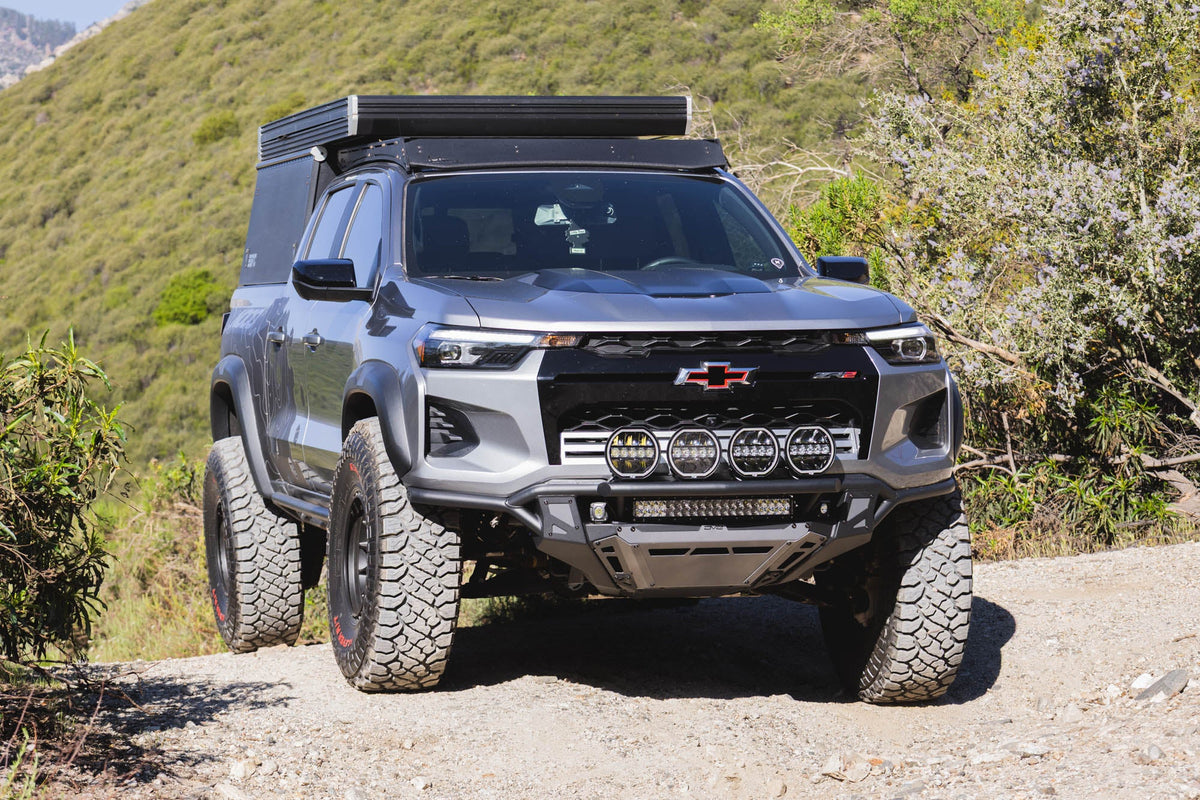 DV8 Offroad ZR2 tube front bumper for 2023-2026 Chevy Colorado