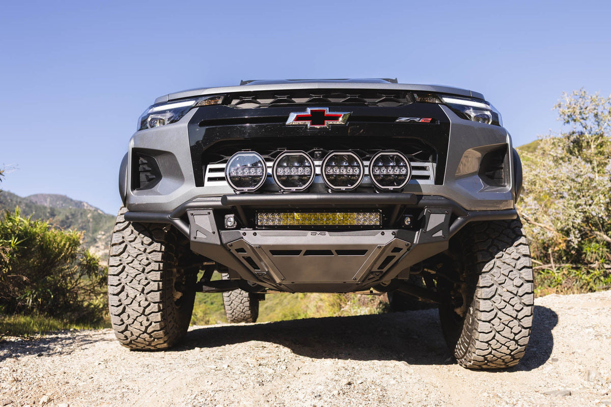 DV8 Offroad ZR2 tube front bumper for 2023-2026 Chevy Colorado
