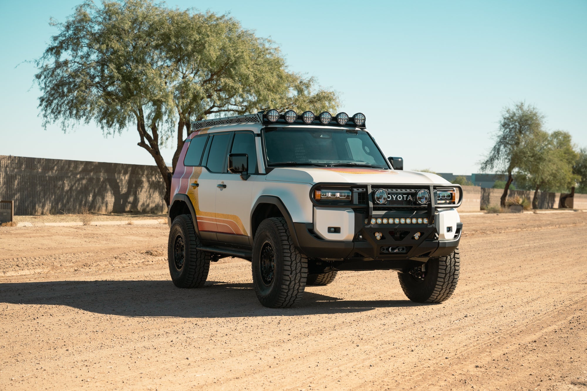 2024-Land-Cruiser-Roof-Rack-RIGID-Round-Lights-Mount-1 - NVMOS