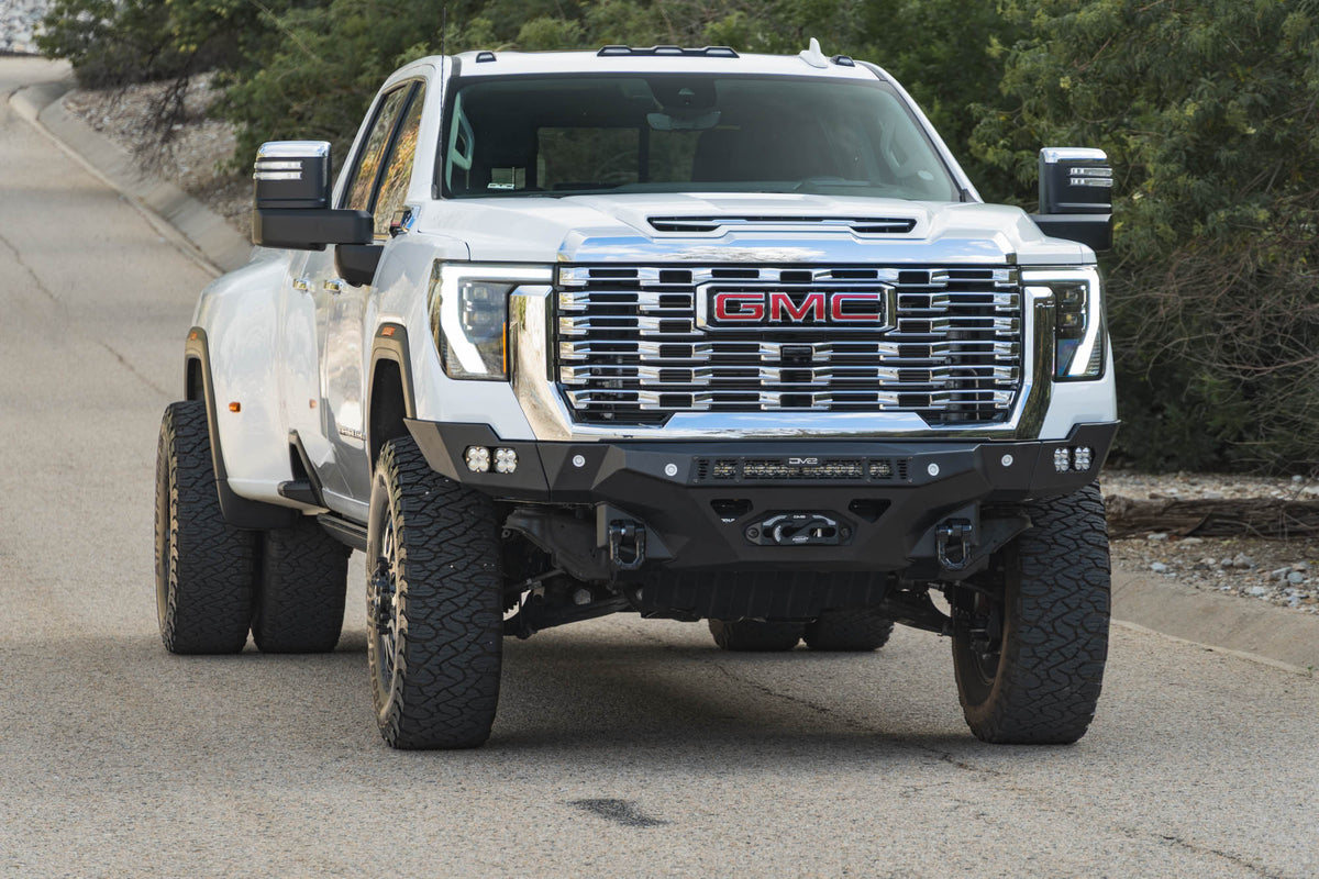 DV8 Offroad Spec Series front bumper for 2024-2026 GMC Sierra 2500HD/3500HD