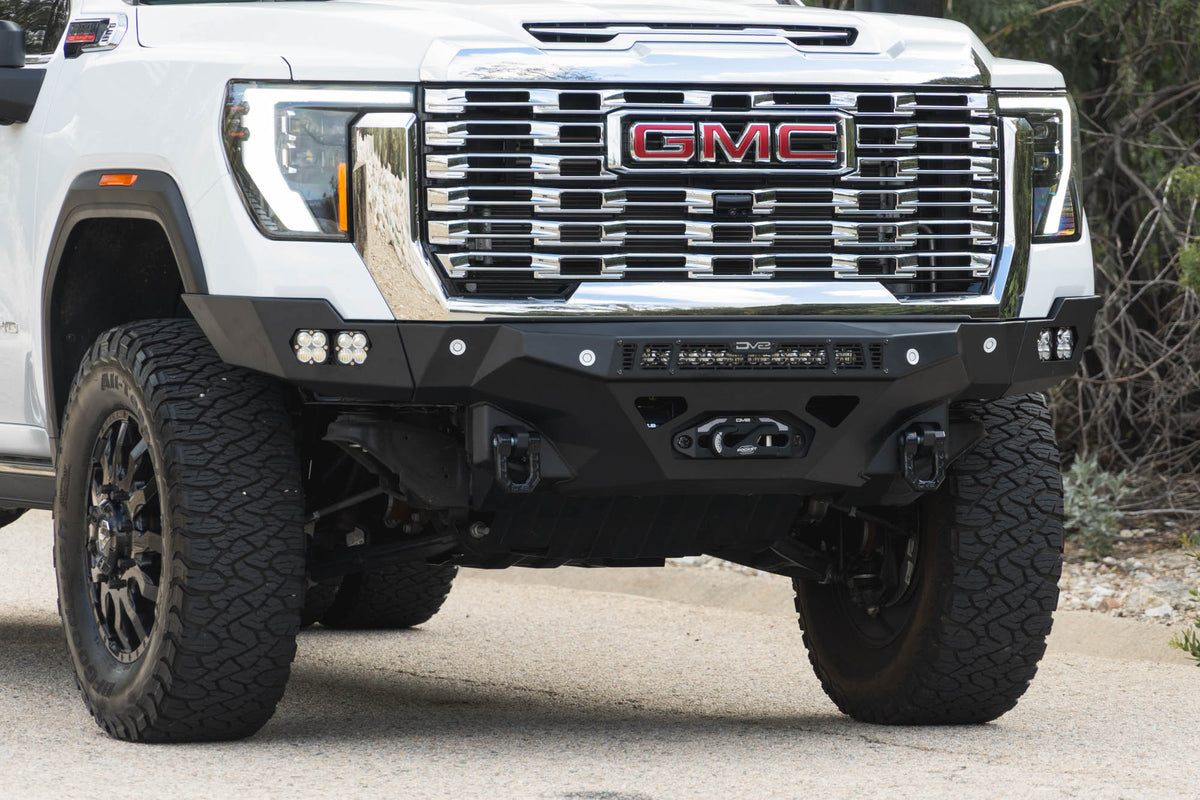 DV8 Offroad Spec Series front bumper for 2024-2026 GMC Sierra 2500HD/3500HD