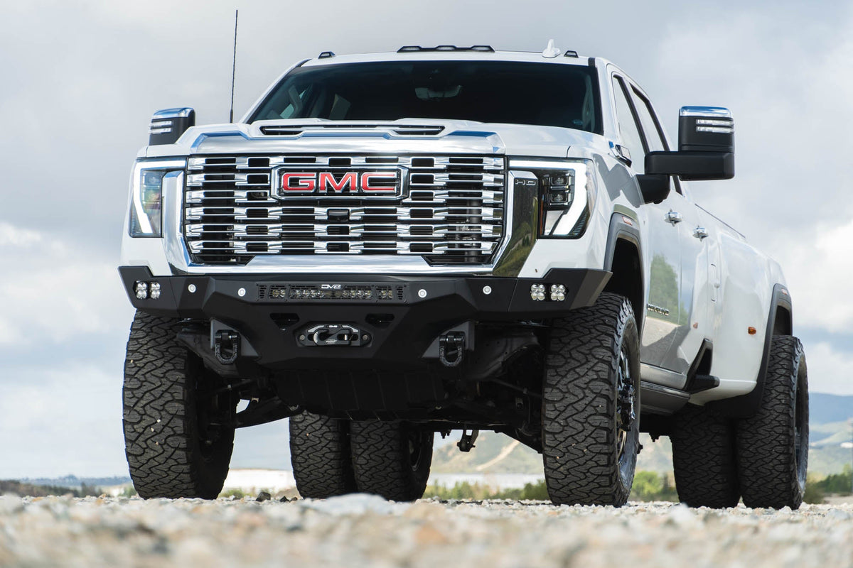 DV8 Offroad Spec Series front bumper for 2024-2026 GMC Sierra 2500HD/3500HD