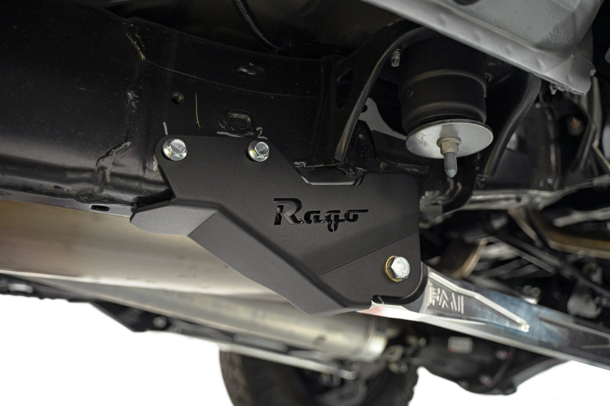 Rago Fabrication trailing arm skid plates for Toyota Tacoma