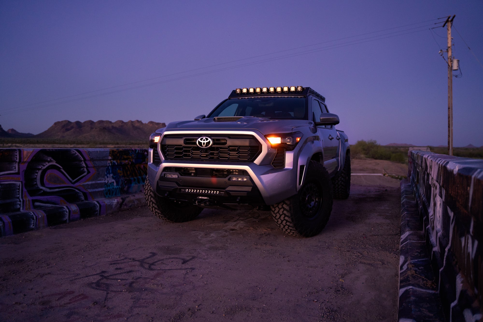 2024_Toyota-Tacoma-Roof-Rack-with-10-light-pods-Installed-1 - NVMOS