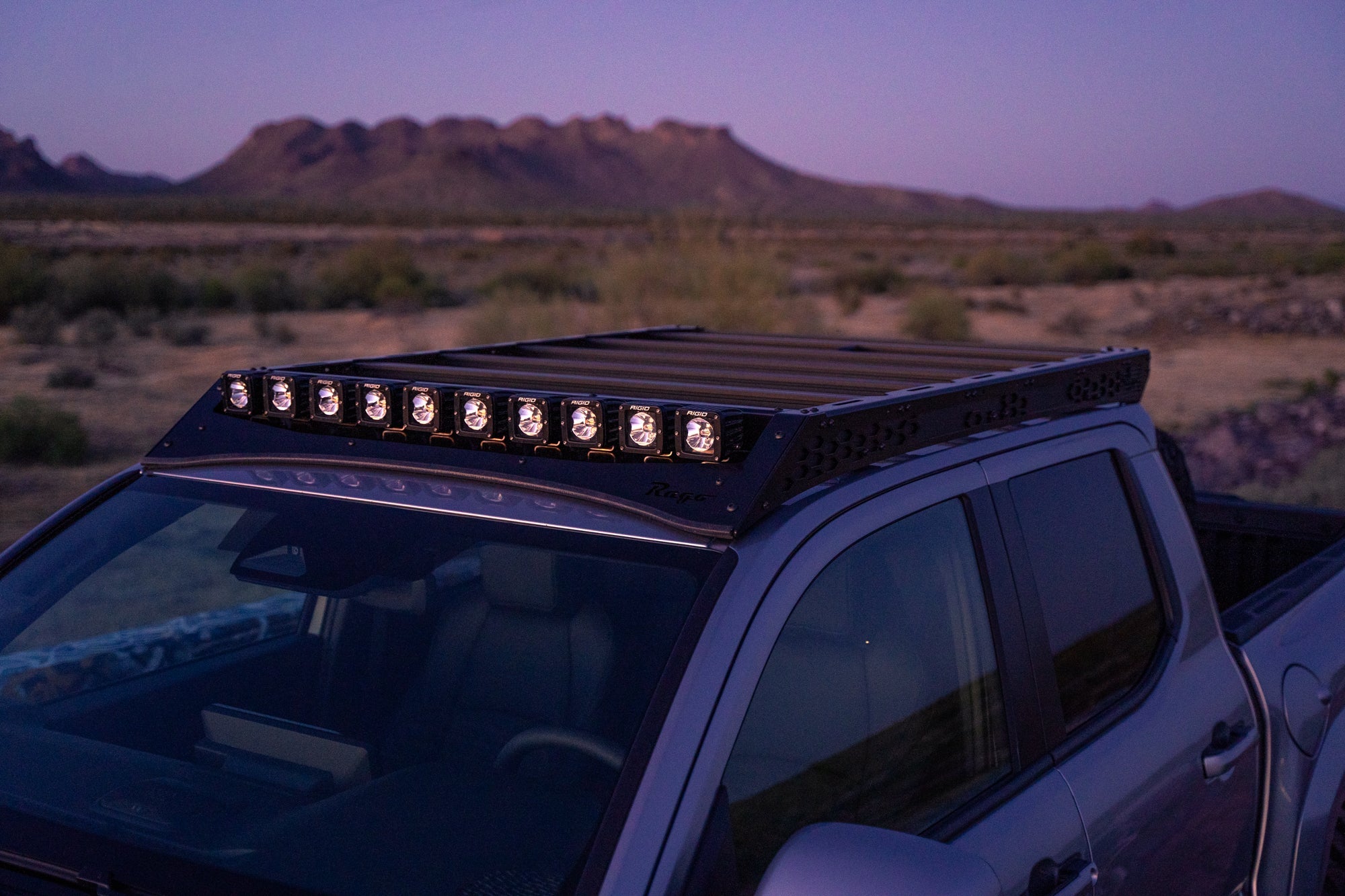 2024_Toyota-Tacoma-Roof-Rack-with-10-light-pods-Installed-3 - NVMOS