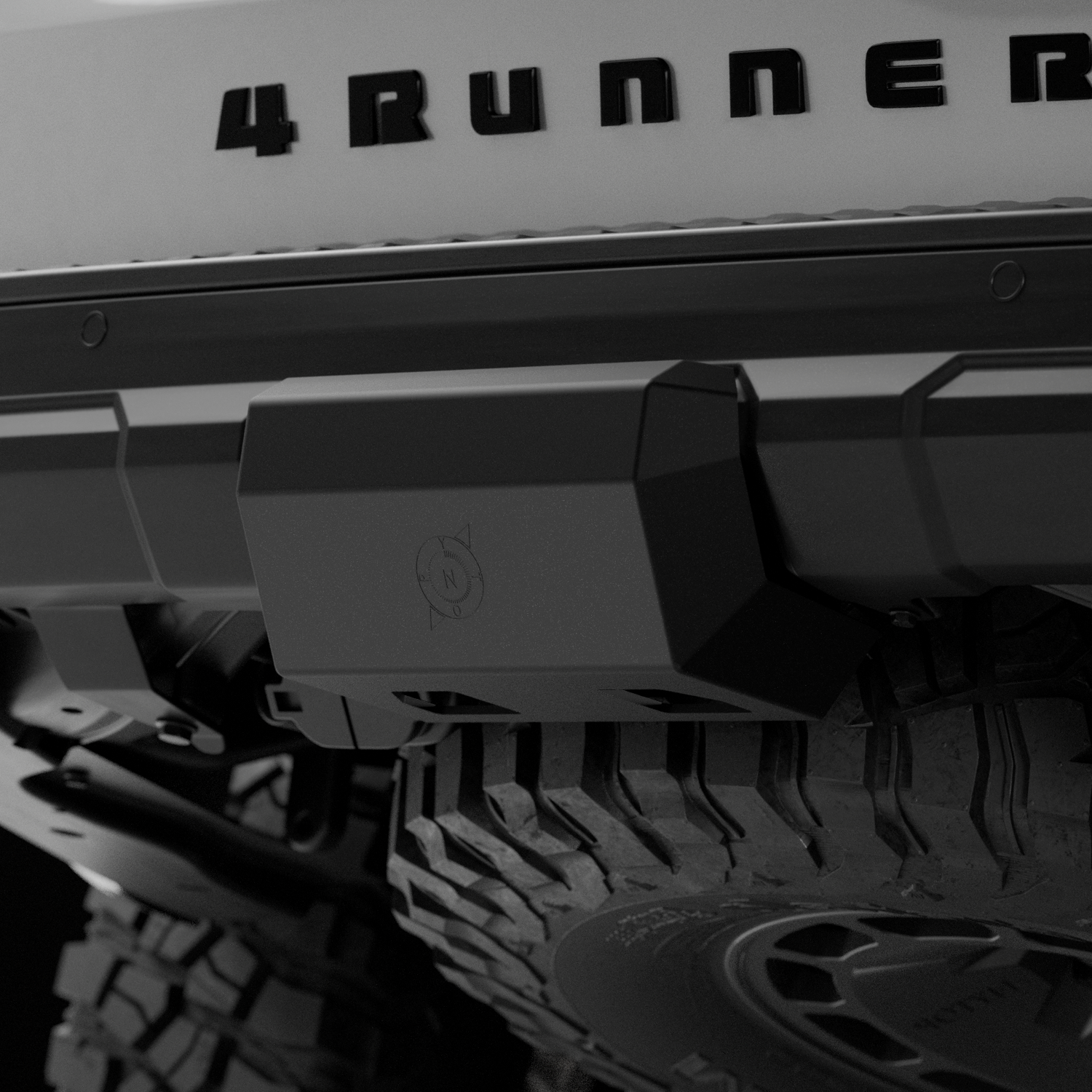 2025-Current Toyota 4Runner Rear Hitch Skid Cover