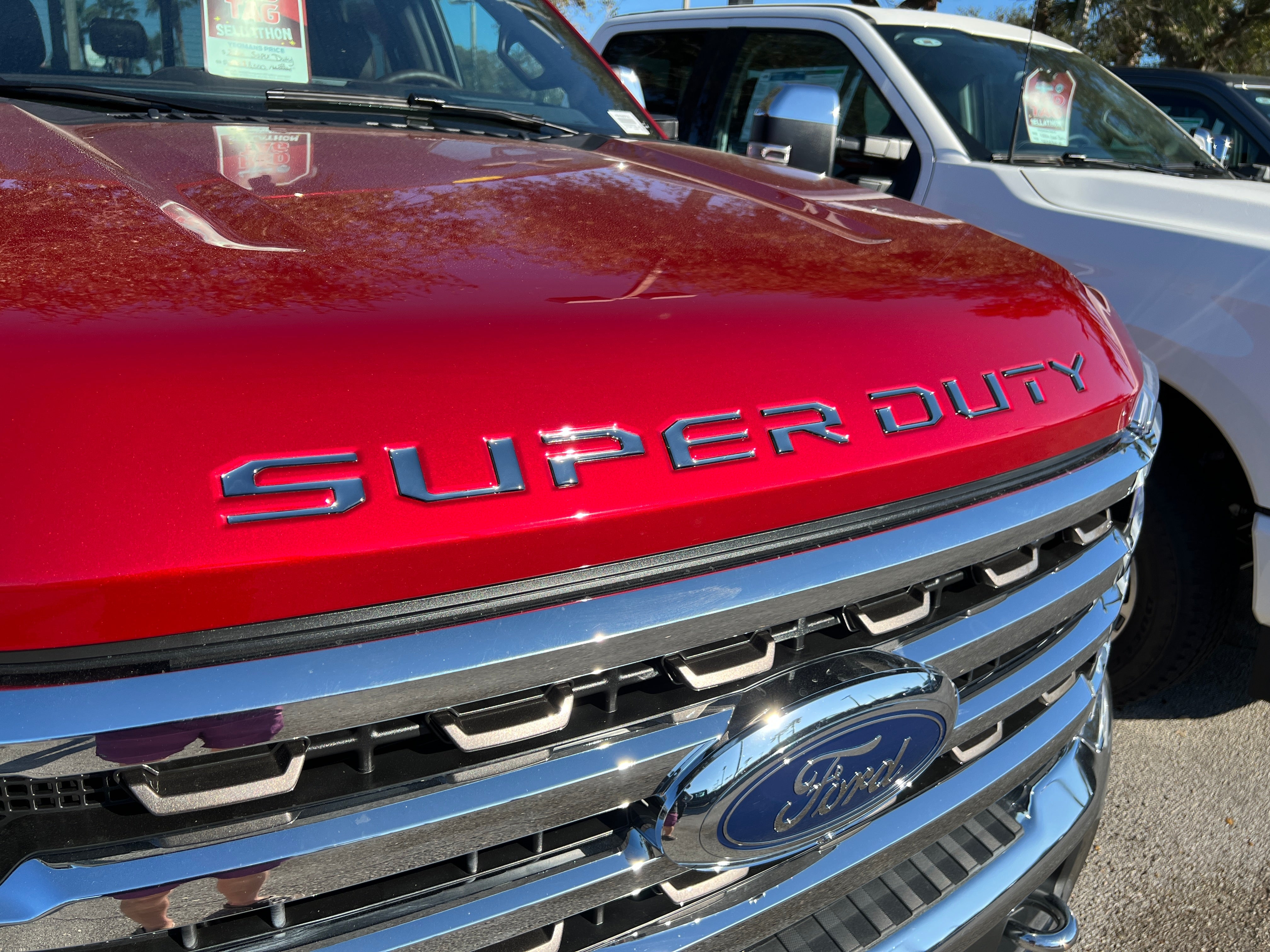 Hood Letter Inserts Fits 2023-2026 Ford Super Duty