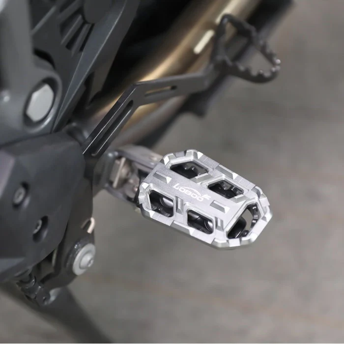 LOBOO Wide Foot Pegs for BMW GS Series – CNC Aluminum